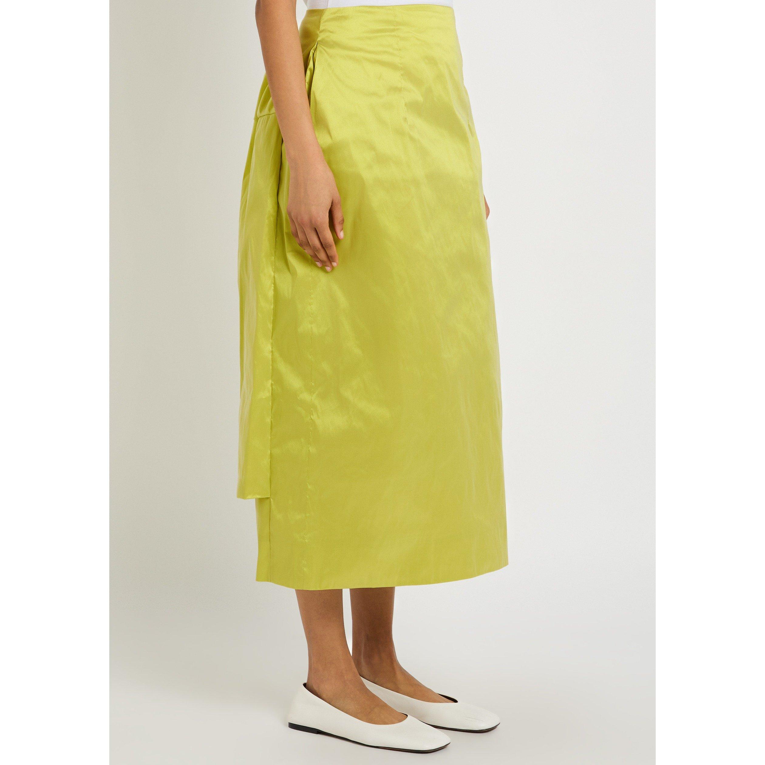 GREEN - Simone Rocha - SCULPTED BUSTLE SKIRT - 2