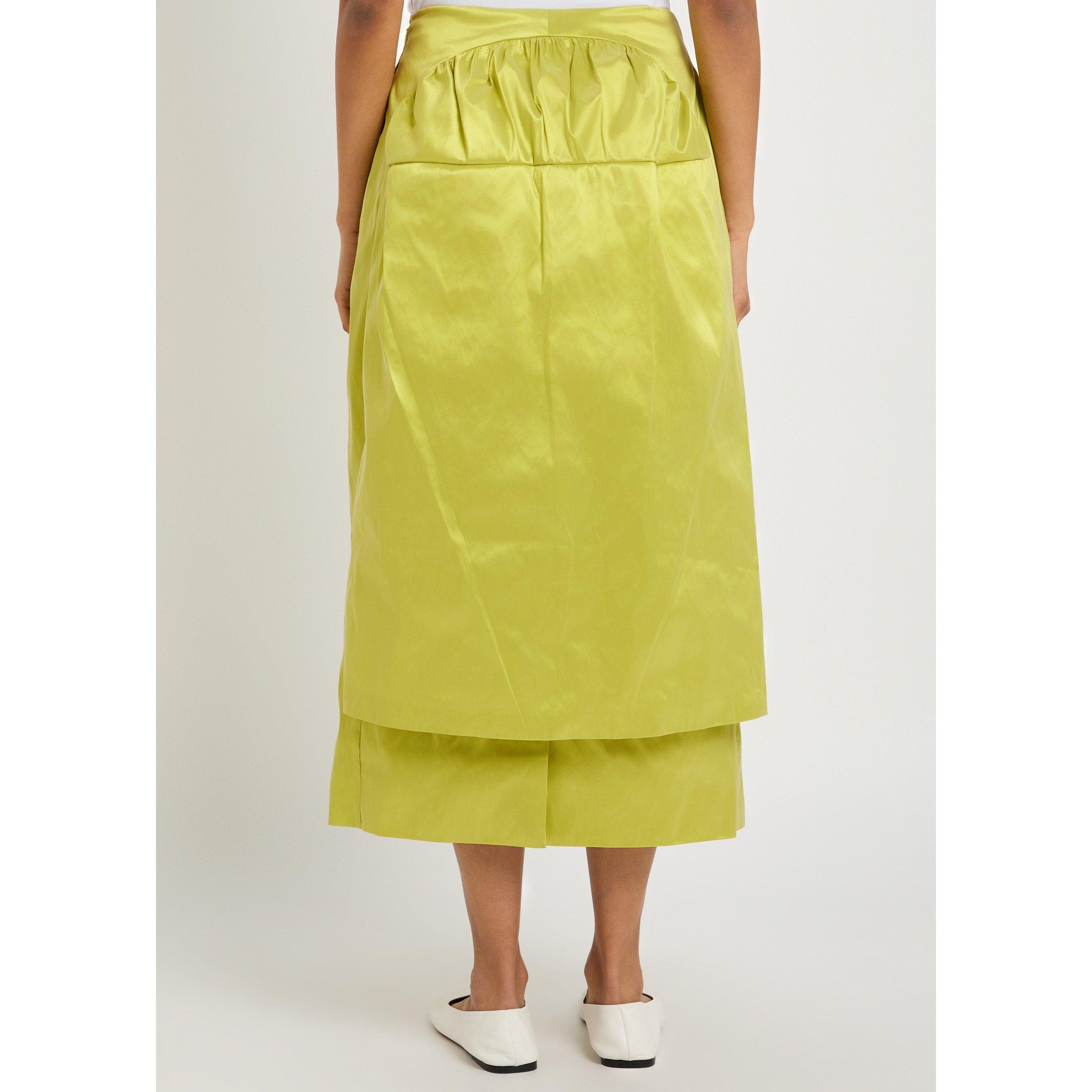 GREEN - Simone Rocha - SCULPTED BUSTLE SKIRT - 3