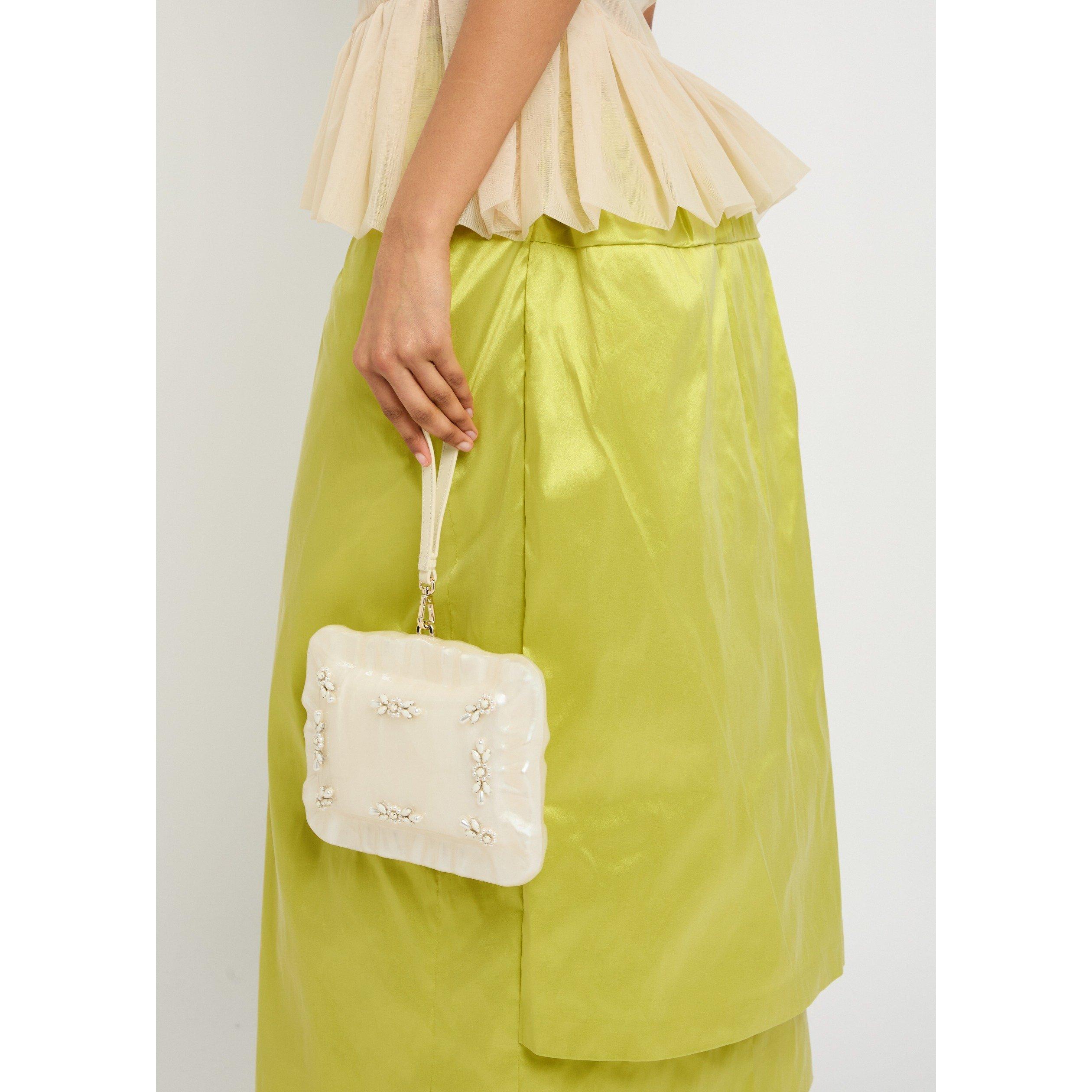 GREEN - Simone Rocha - SCULPTED BUSTLE SKIRT - 4