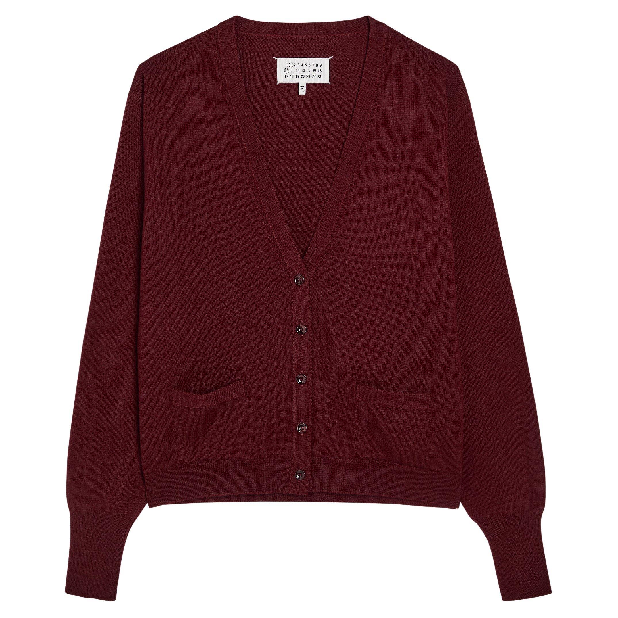 BURGUNDY - Maison Margiela - LS CARDIGAN - 1