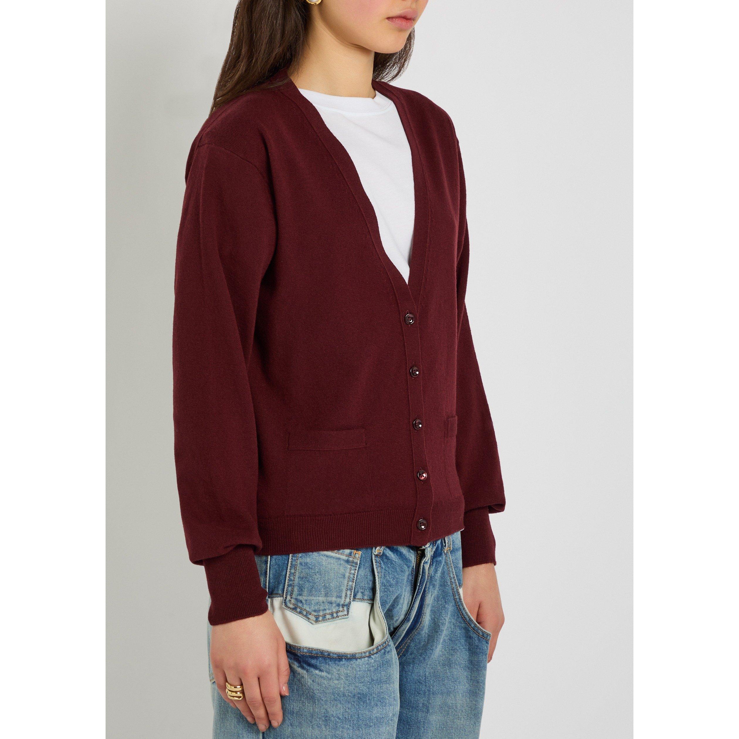 BURGUNDY - Maison Margiela - LS CARDIGAN - 2