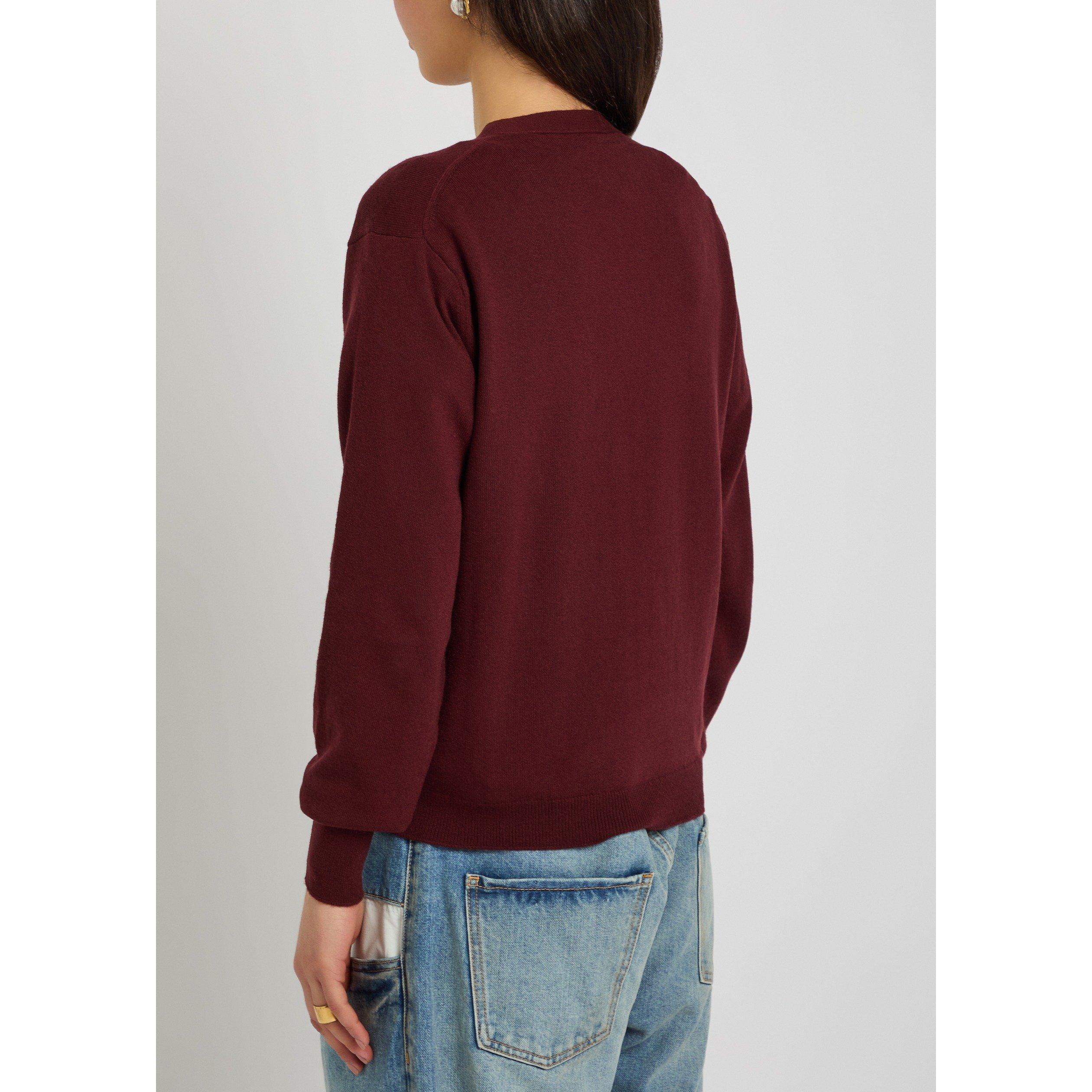 BURGUNDY - Maison Margiela - LS CARDIGAN - 3