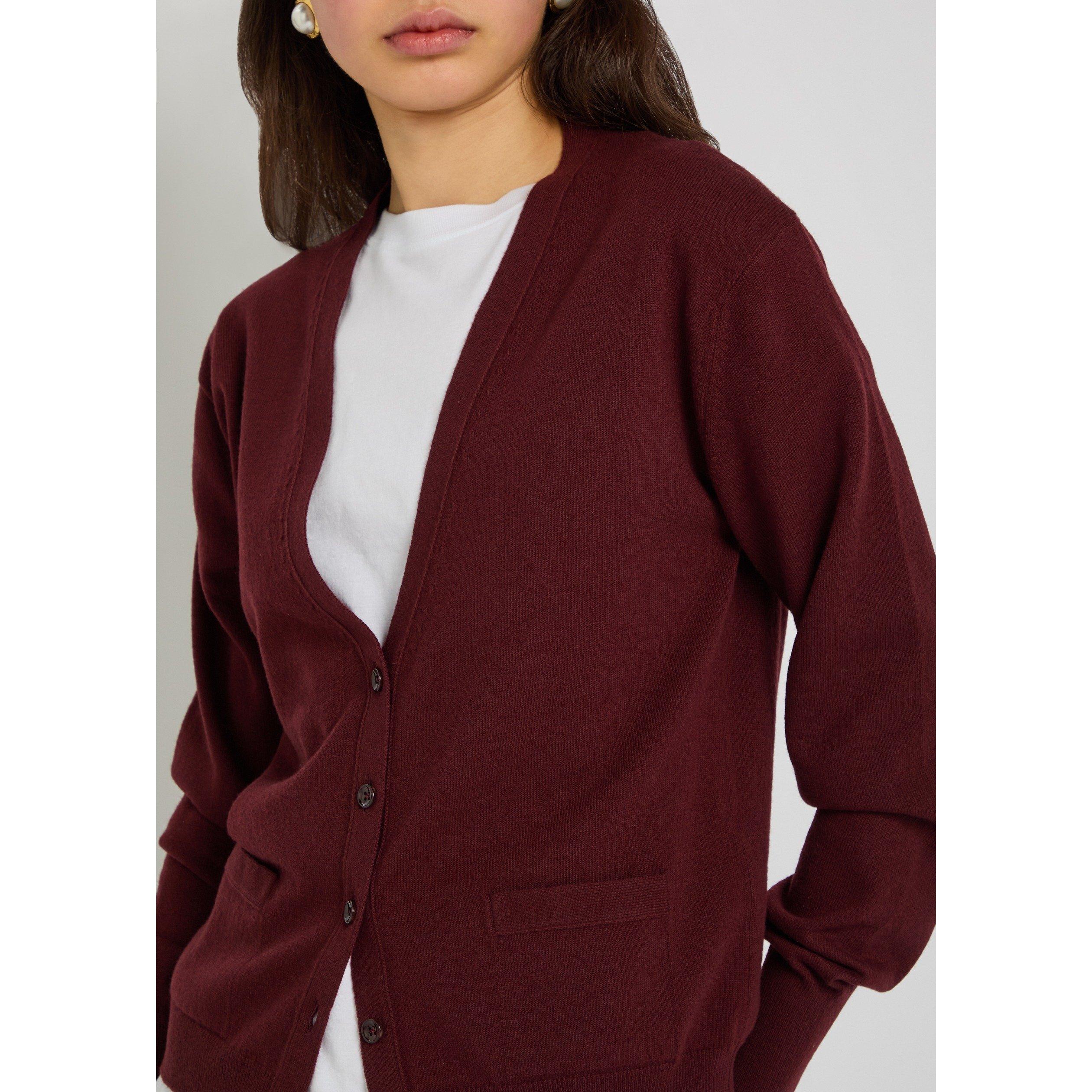 BURGUNDY - Maison Margiela - LS CARDIGAN - 4