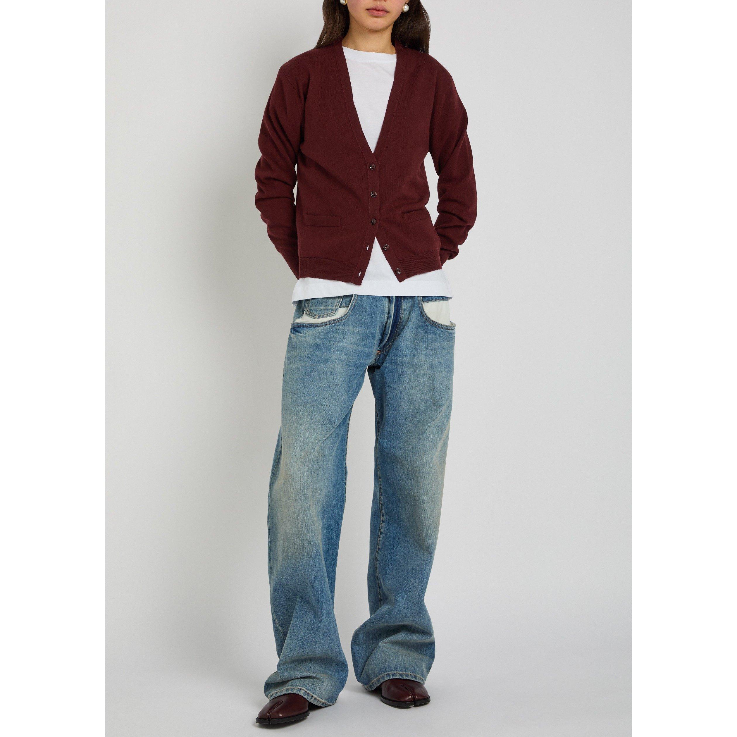 BURGUNDY - Maison Margiela - LS CARDIGAN - 5