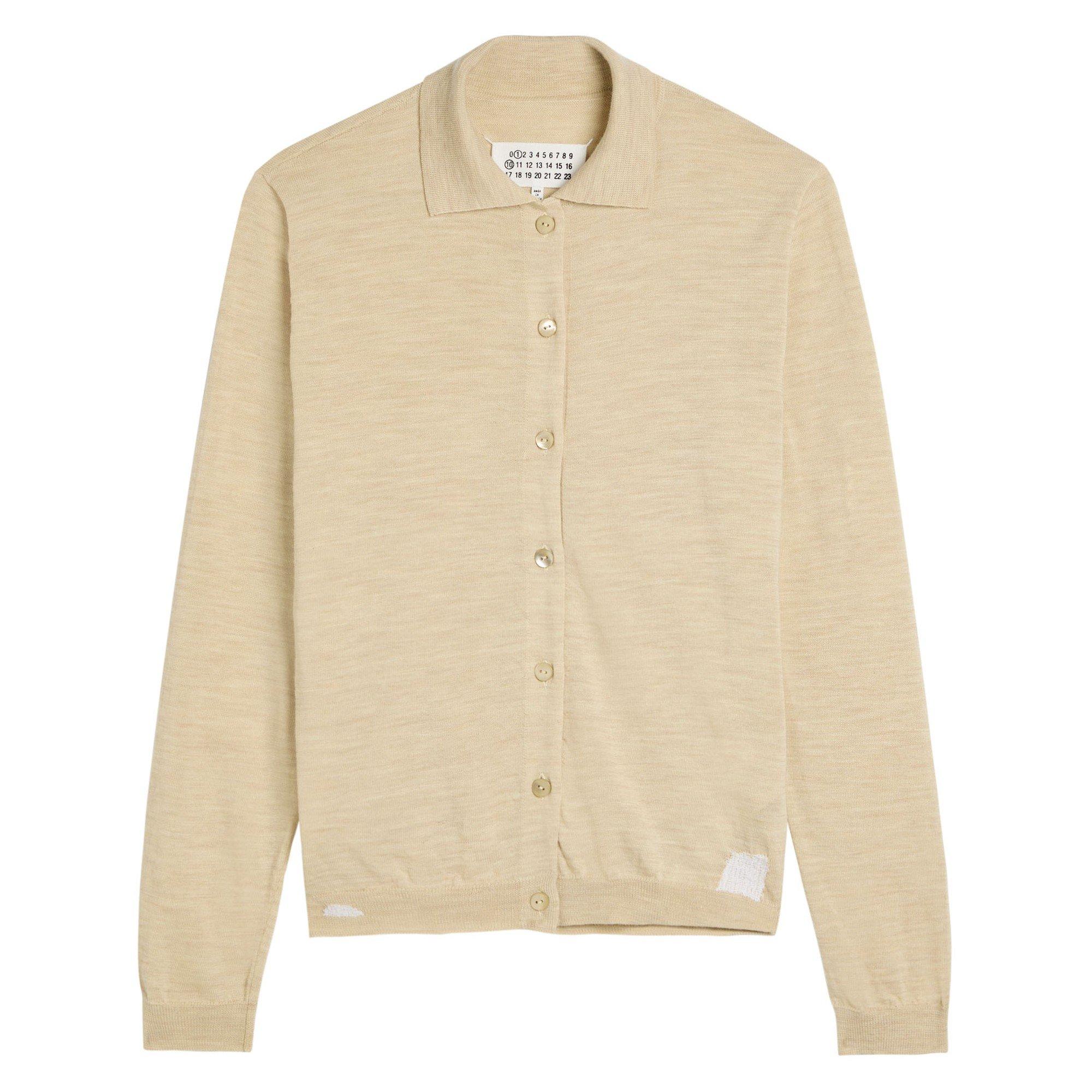 BEIGE - Maison Margiela - Women's Wool Slim-Fit Cardigan - 1