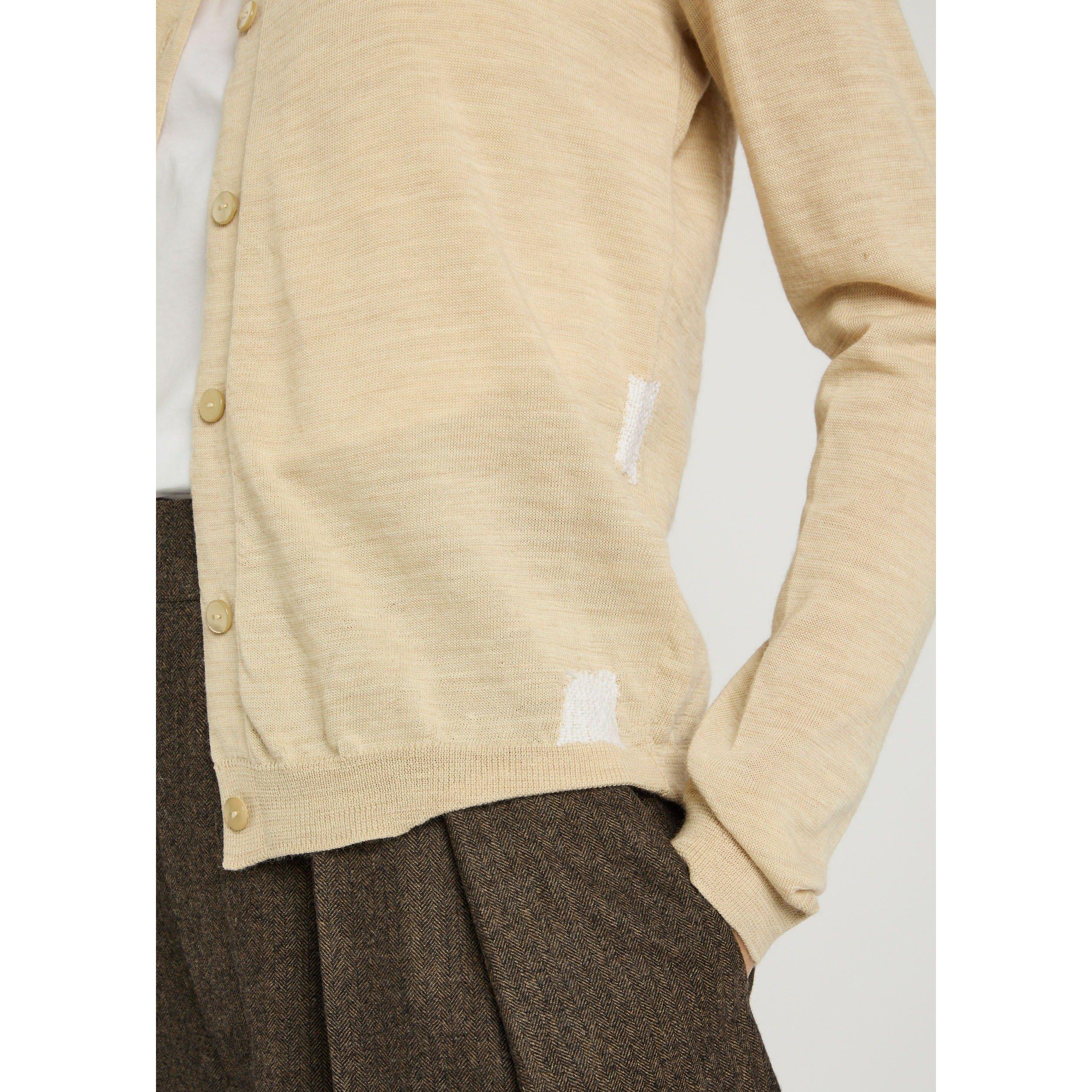 BEIGE - Maison Margiela - Women's Wool Slim-Fit Cardigan - 4