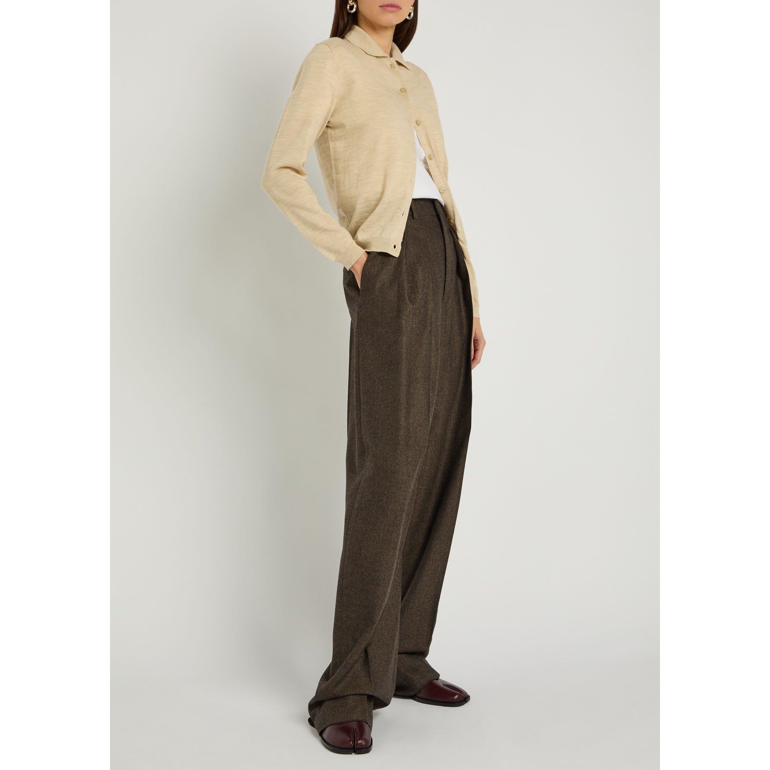 BEIGE - Maison Margiela - Women's Wool Slim-Fit Cardigan - 5