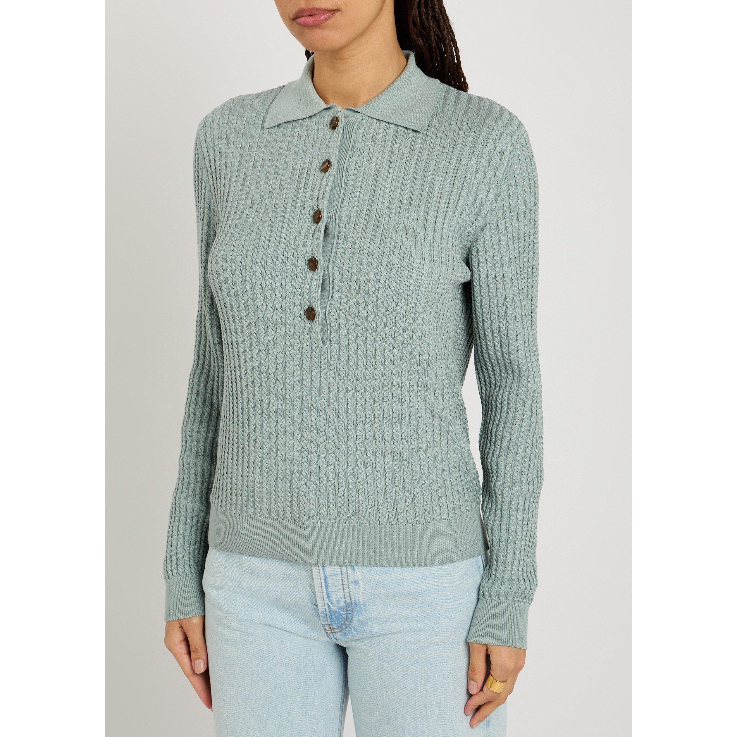 BLUE - Blaze Milano - KW ALEGRIA BUTTON UP SWEATER - 2
