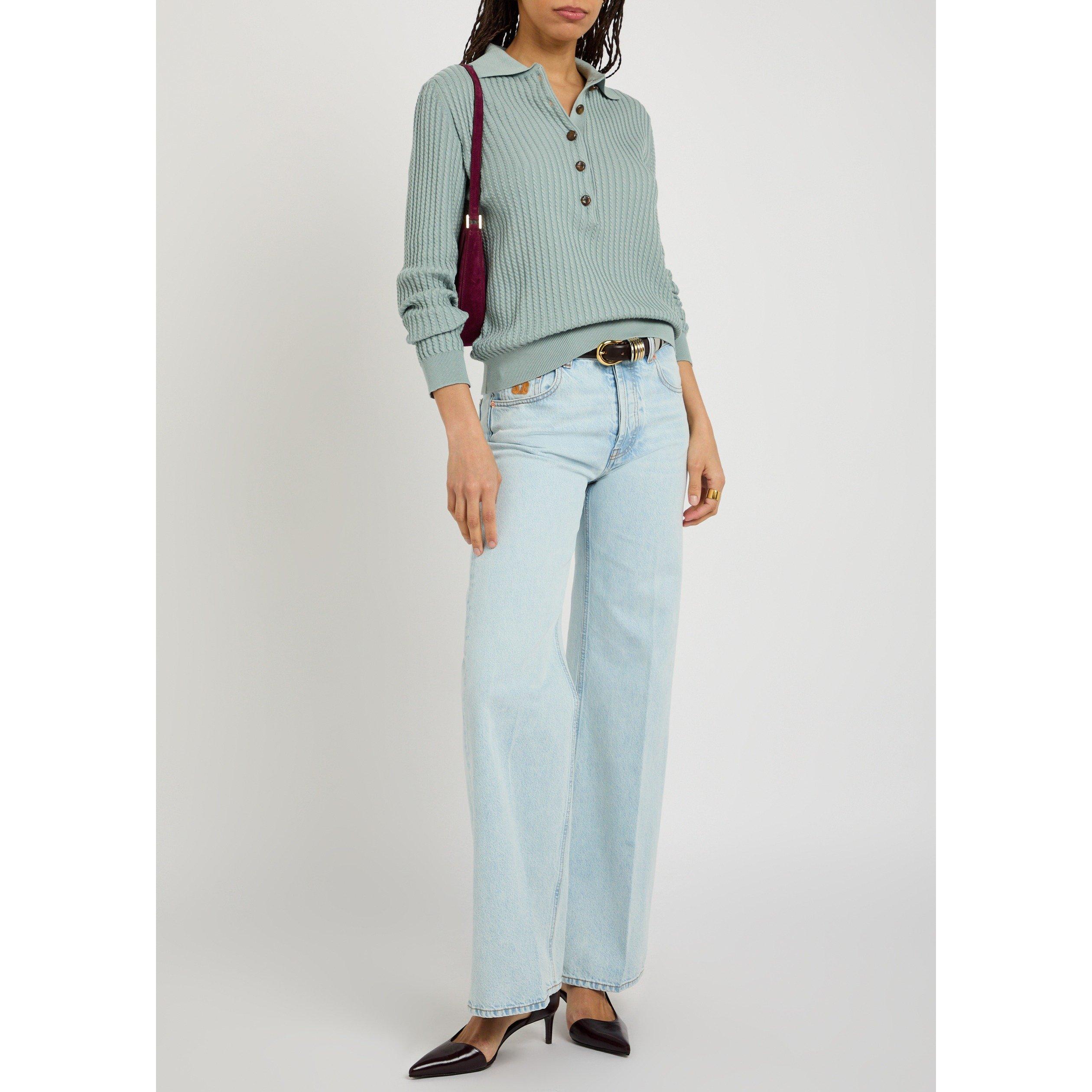 BLUE - Blaze Milano - KW ALEGRIA BUTTON UP SWEATER - 5