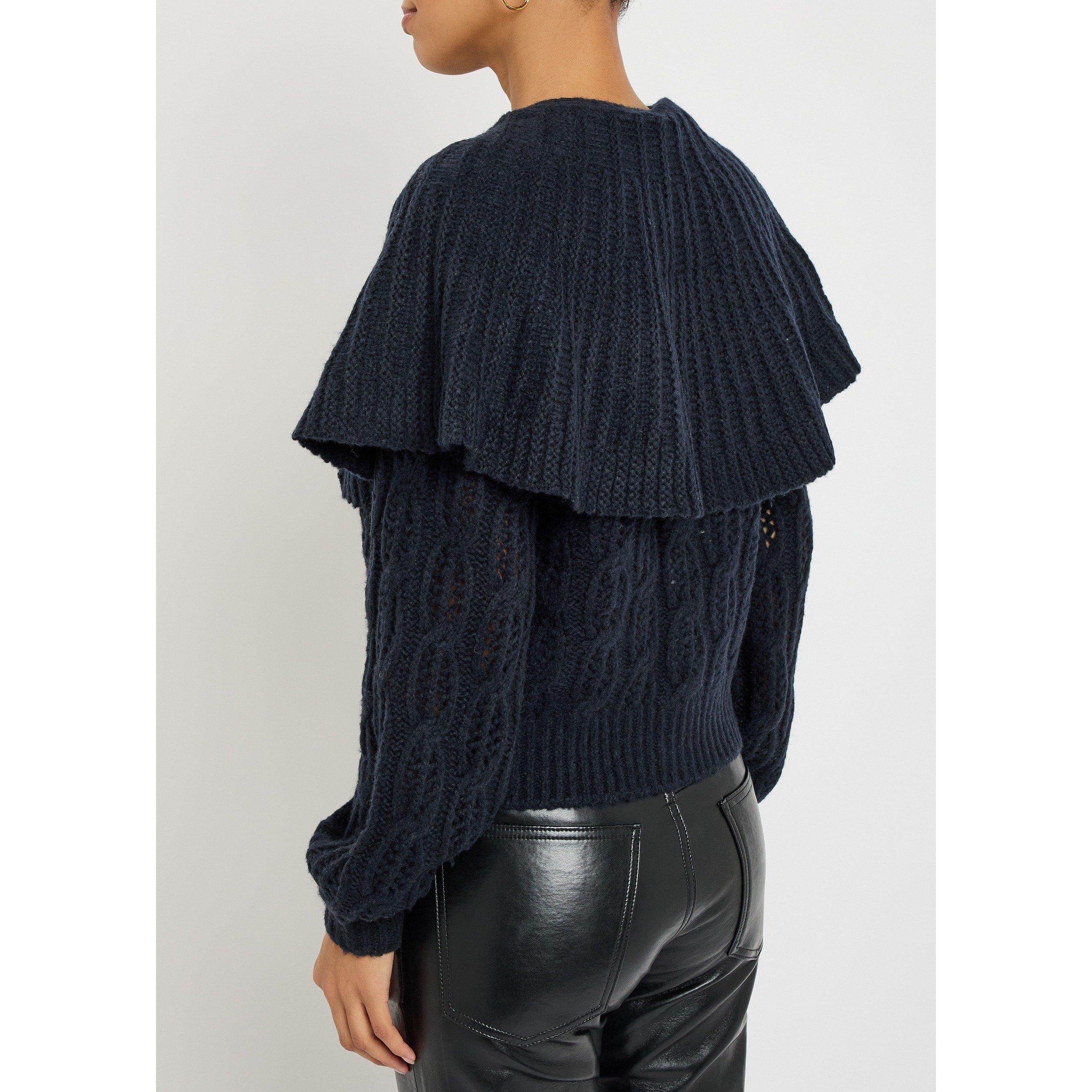 NAVY - Frame Denim - K THE CAPE SWEATER - 3