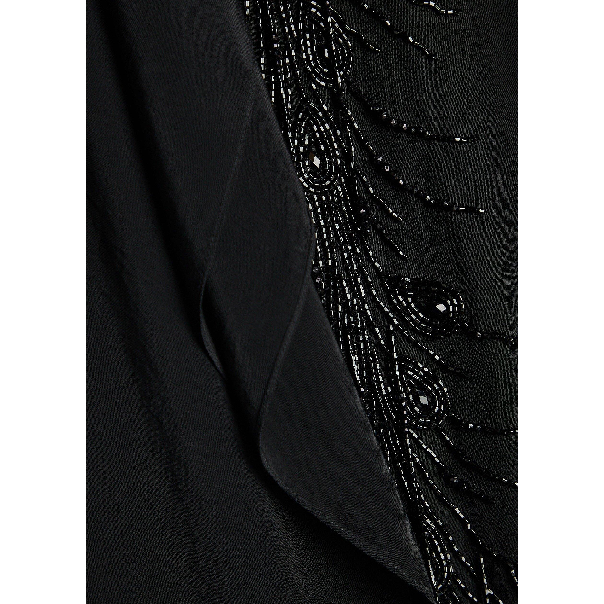 BLACK - La DoubleJ - SCARF SKIRT EMBROIDERED - 4