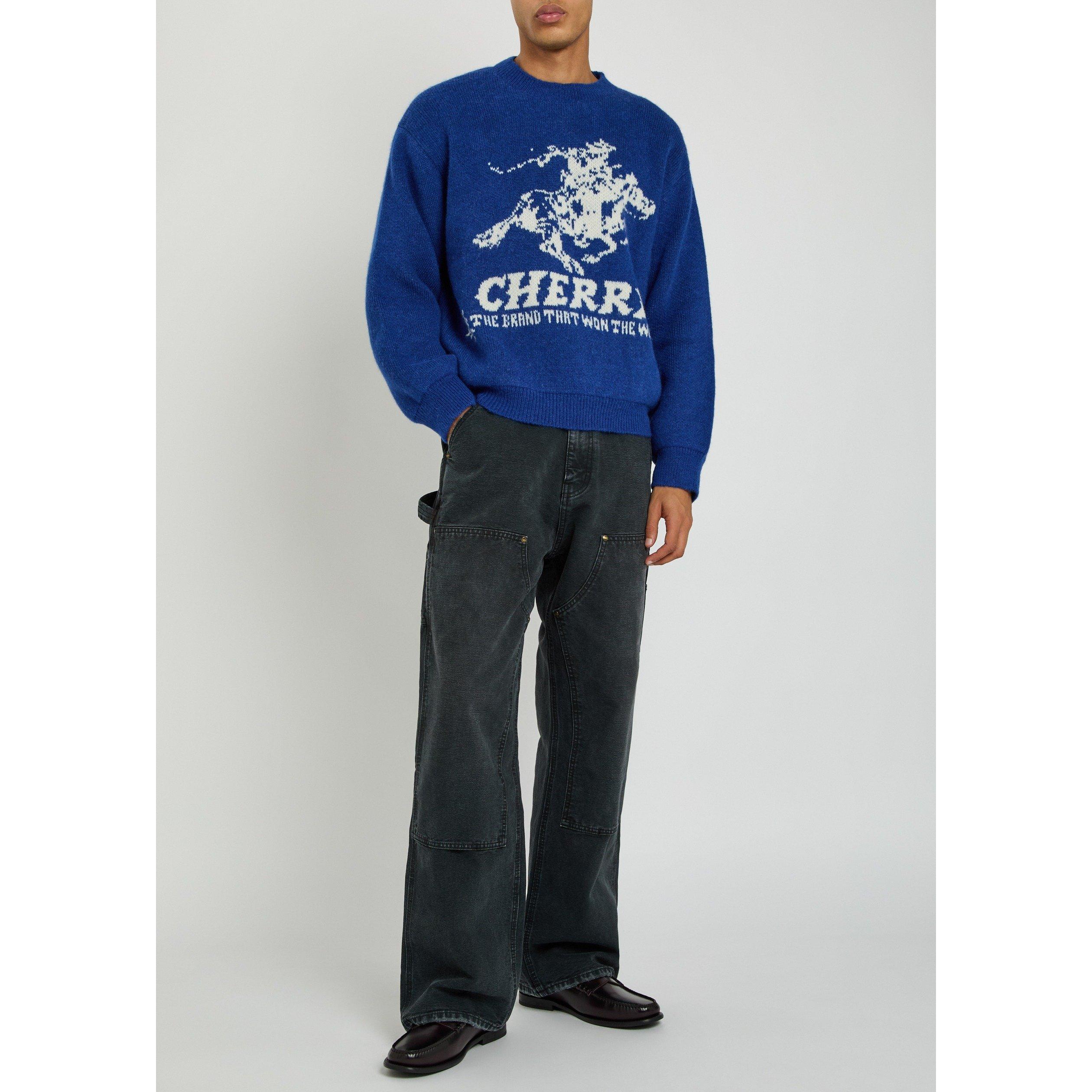 BLUE - Cherry LA - CHE WON THE WEST KNIT CREW - 5