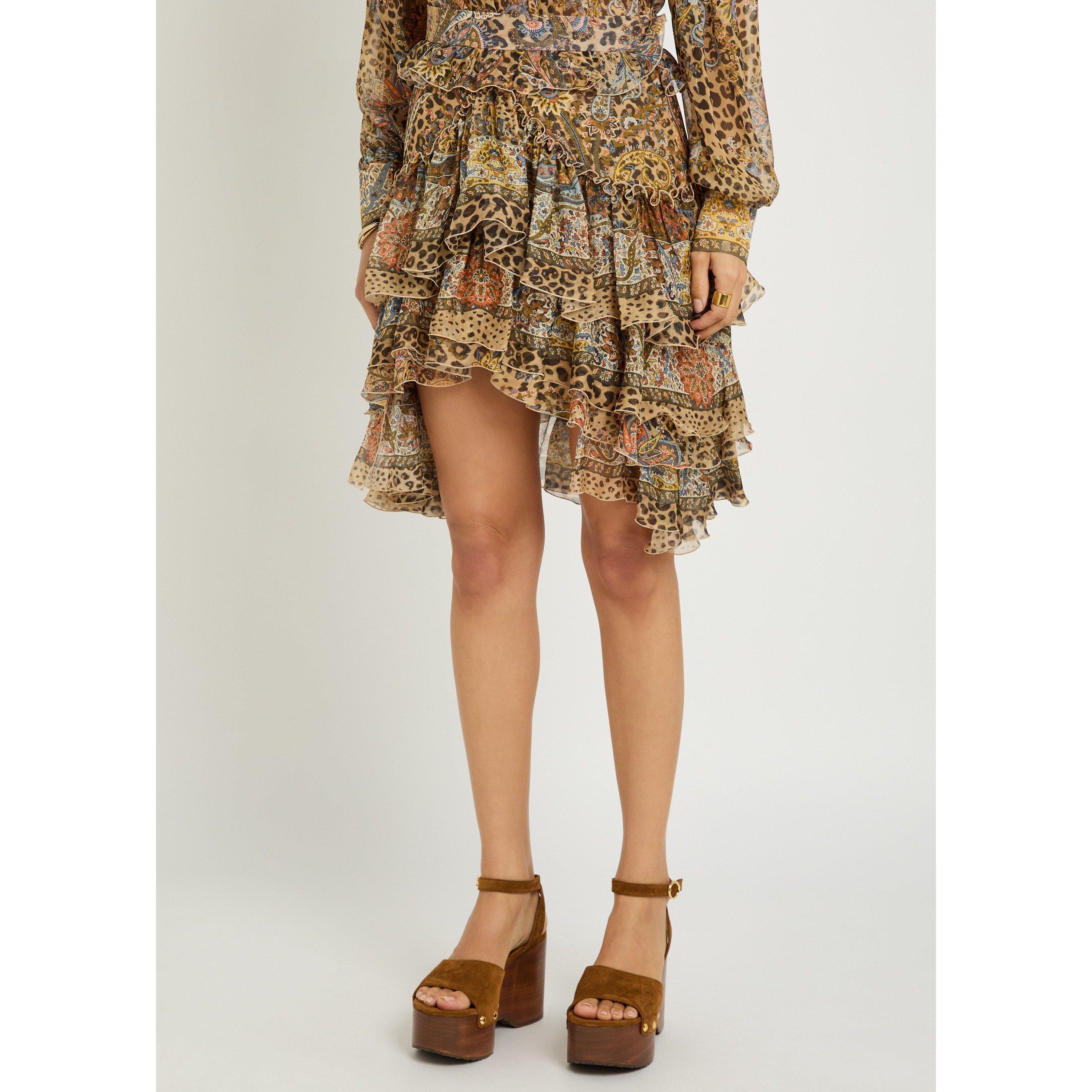 MULTICOLOURED 1 - Etro - Women's Short Ruffle Silk Mini Skirt - 2