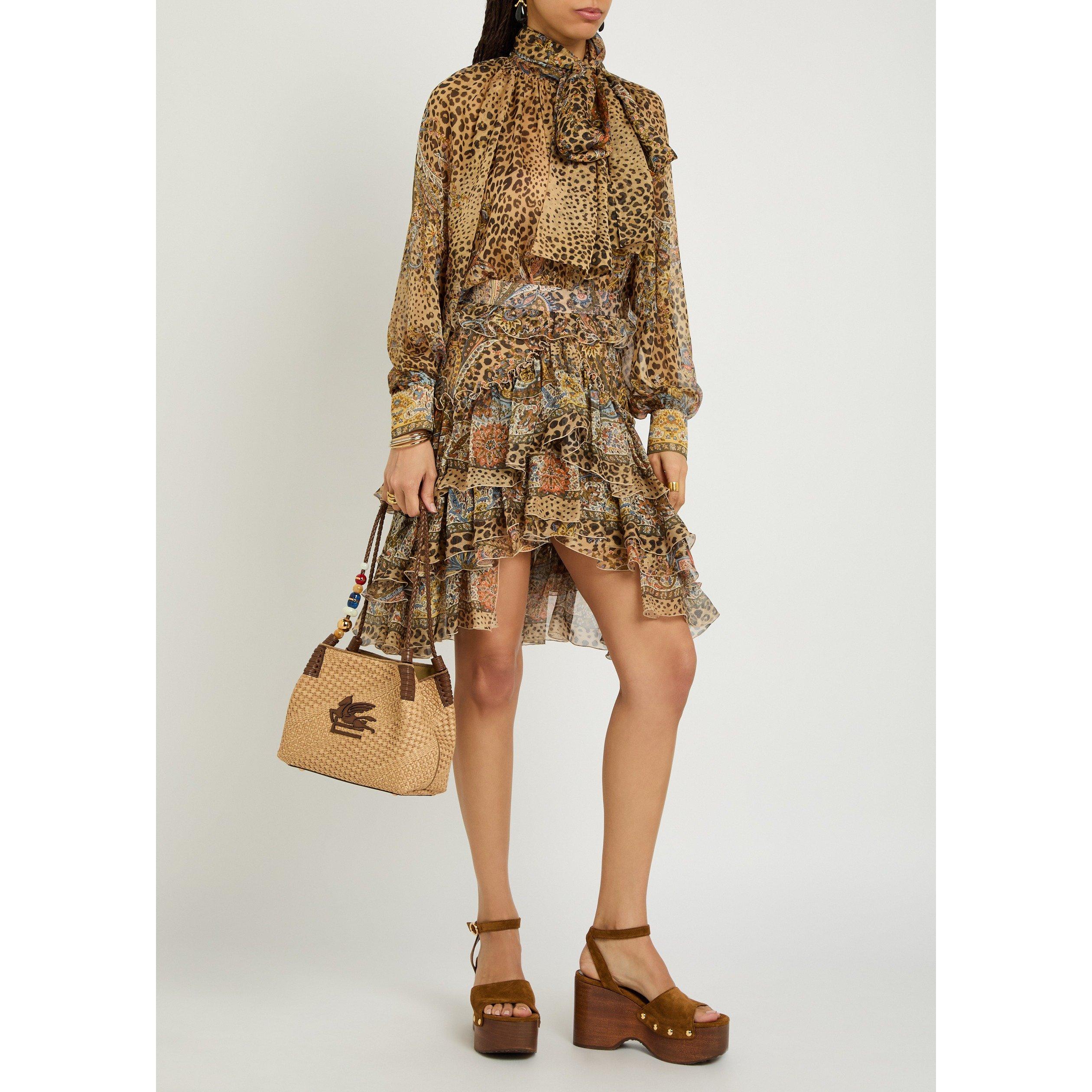 MULTICOLOURED 1 - Etro - Women's Short Ruffle Silk Mini Skirt - 5