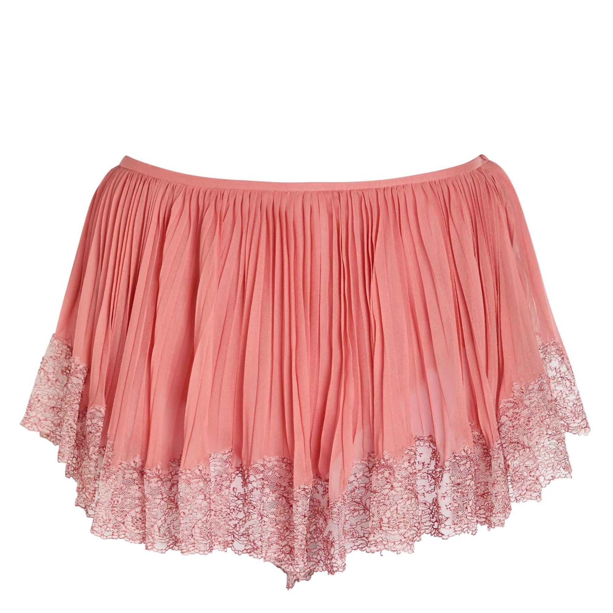 PINK AND OTHER - Saint Laurent - Women's Silk Woven Shorts - 1