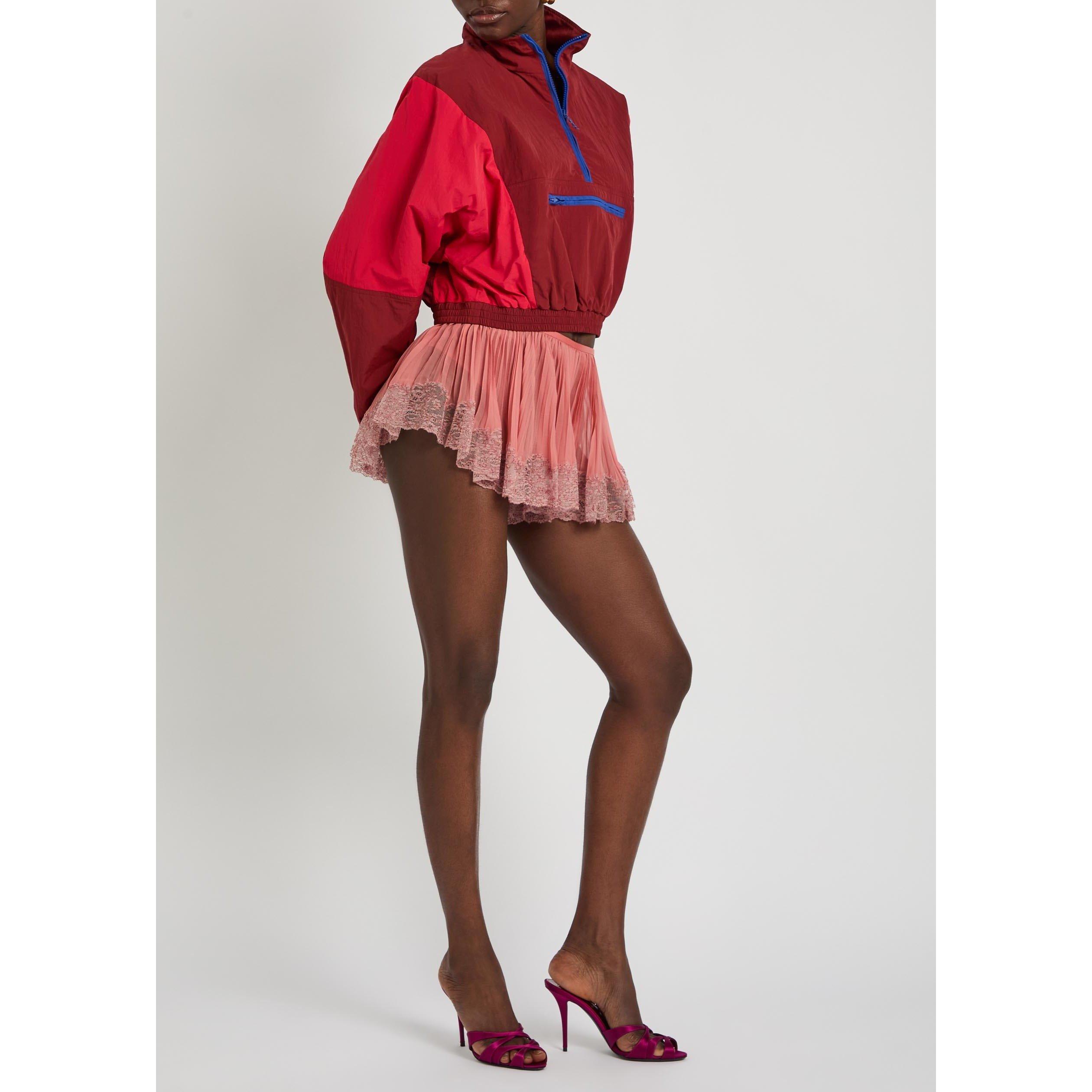 PINK AND OTHER - Saint Laurent - Women's Silk Woven Shorts - 5