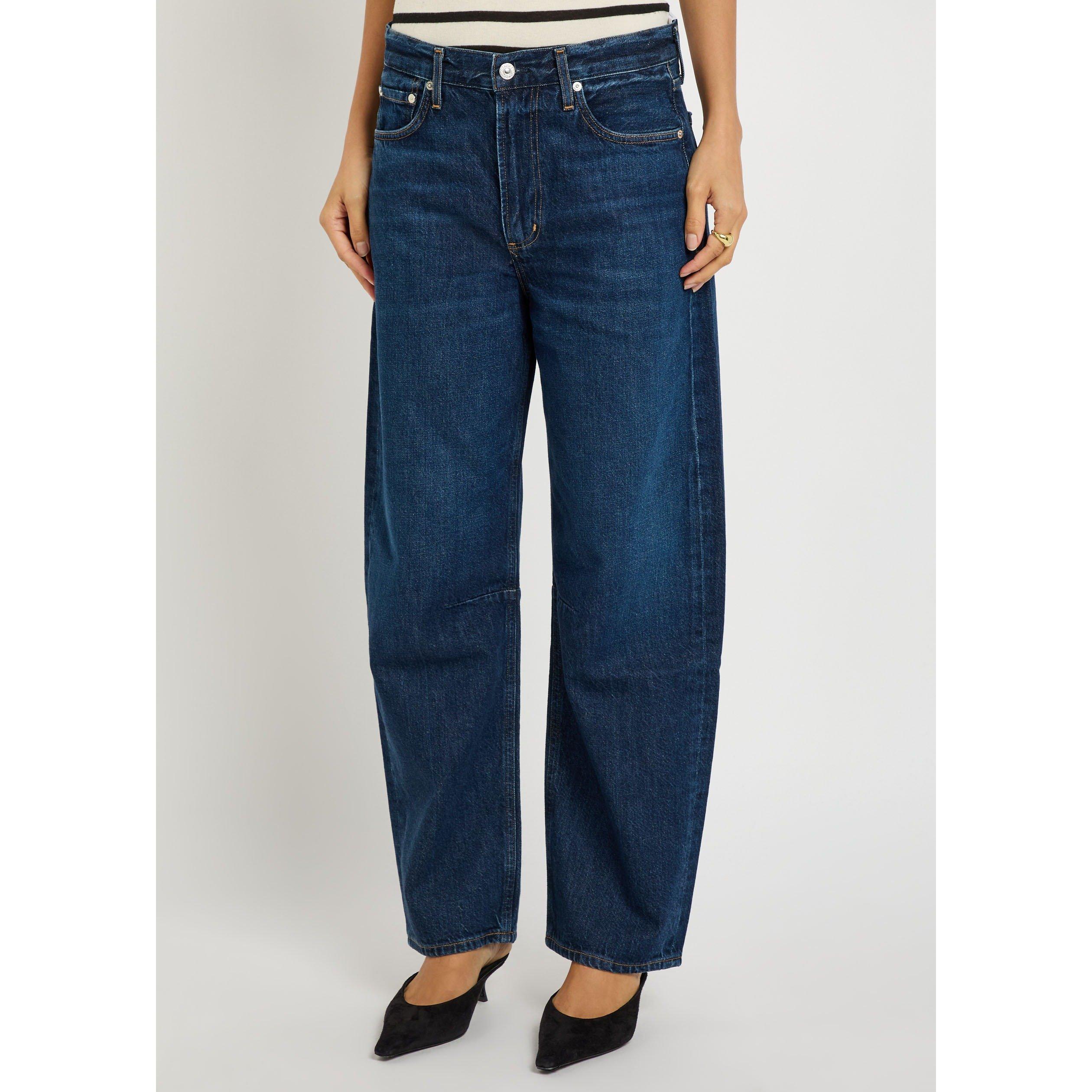 DARK BLUE - Citizens Of Humanity - Women's Miro Long Medina Cotton Jeans - 2