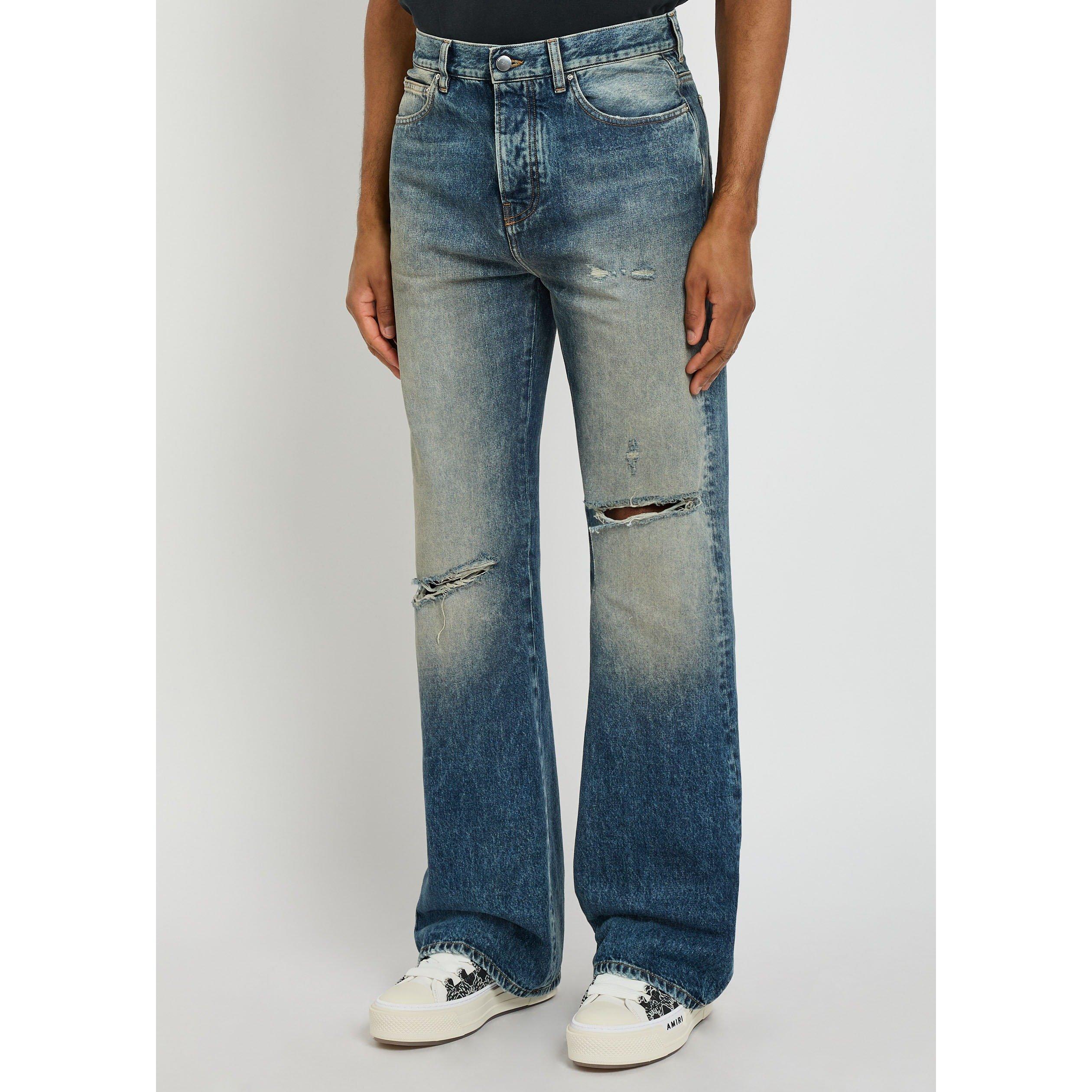 DENIM - Amiri - AMIRI SLASHED BOOT CUT JEAN - 2