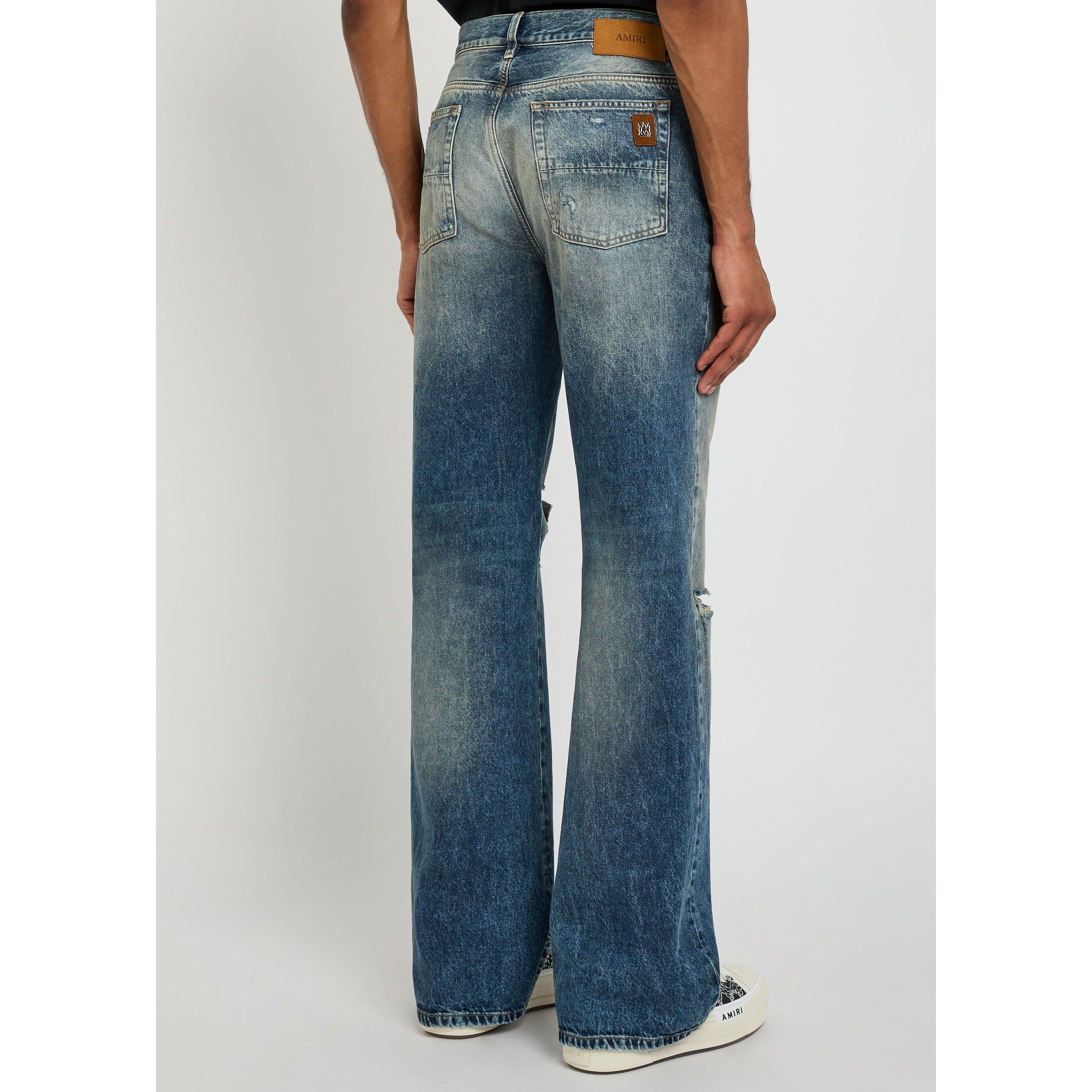 DENIM - Amiri - AMIRI SLASHED BOOT CUT JEAN - 3