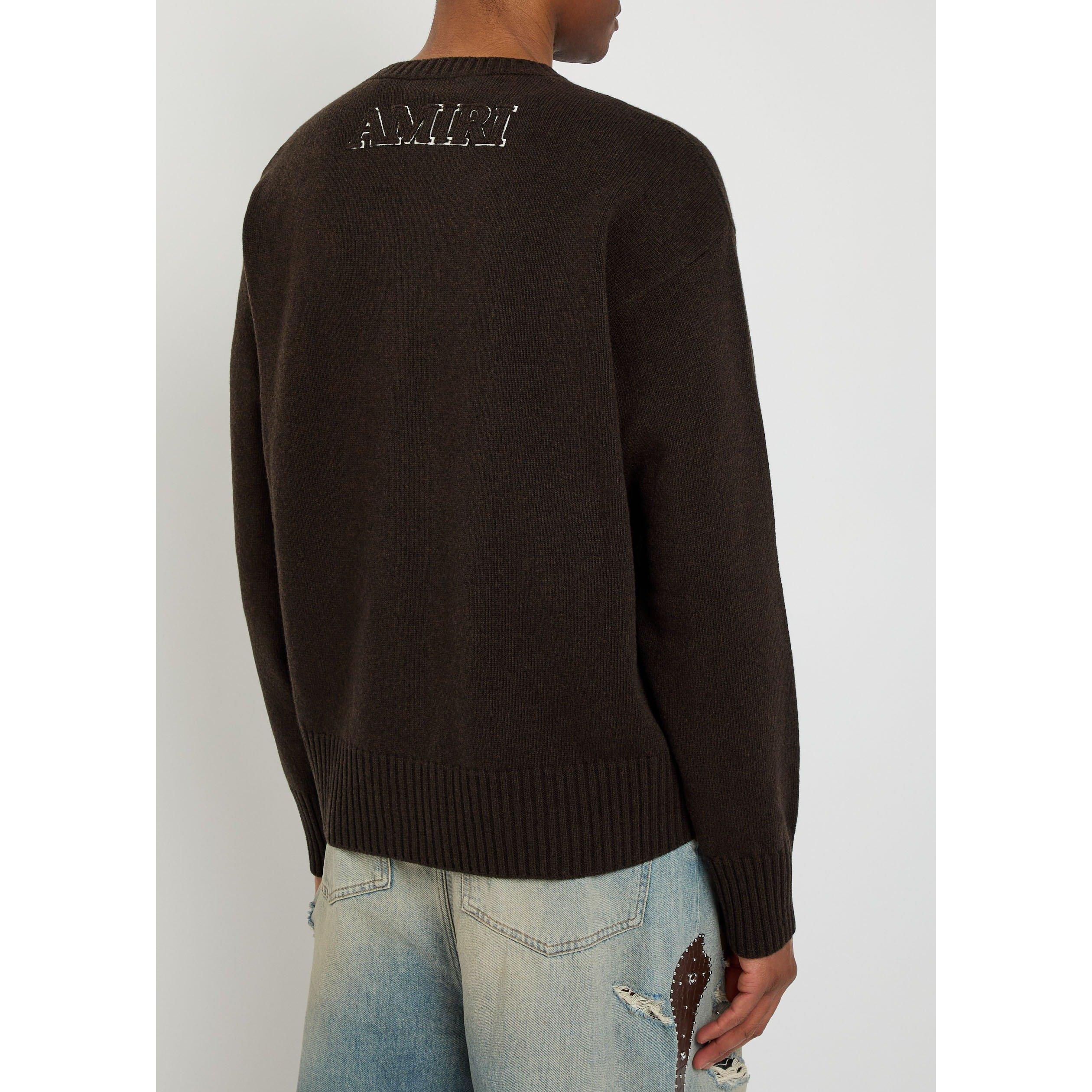DARK BROWN - Amiri - AMIRI MA SWEATER - 3