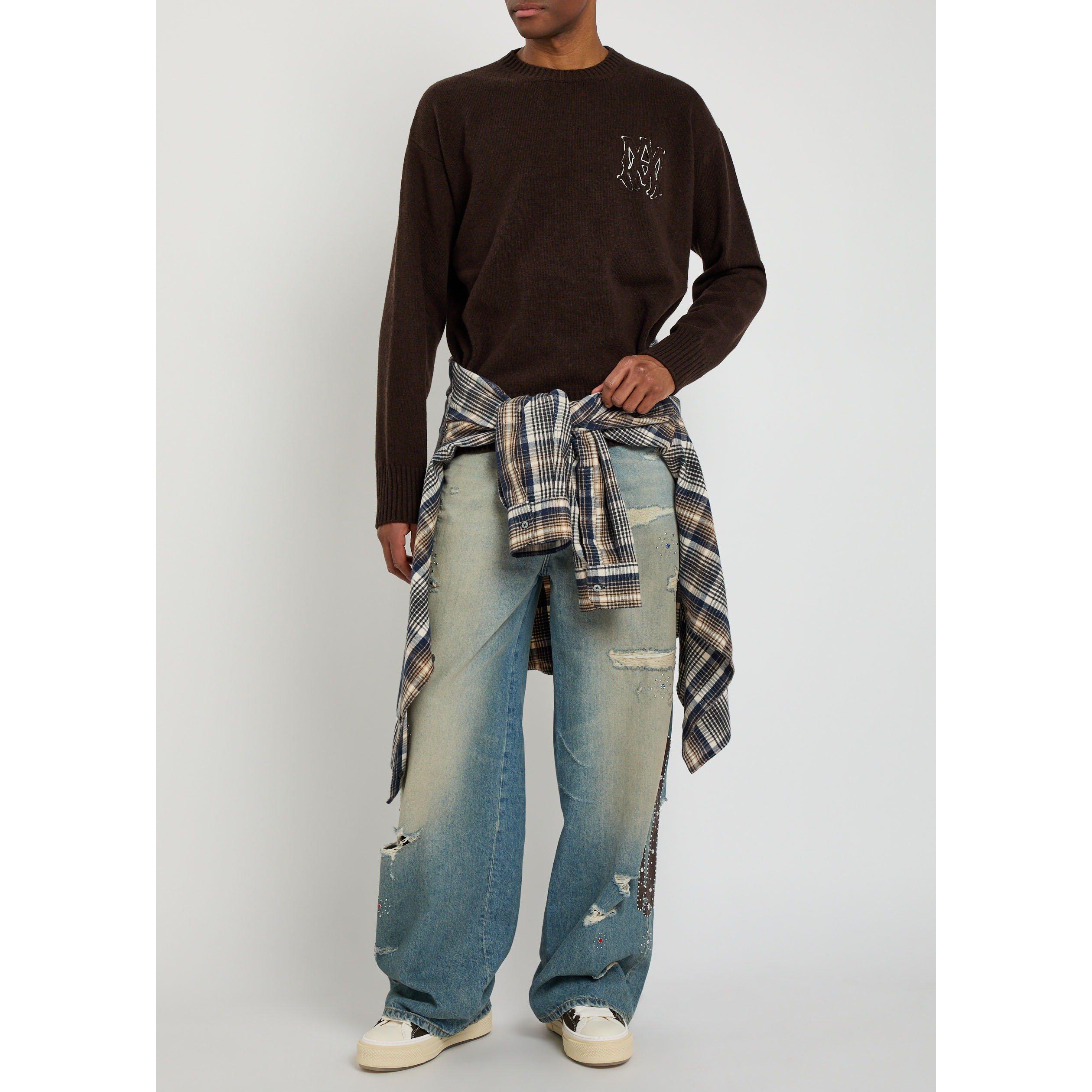 DARK BROWN - Amiri - AMIRI MA SWEATER - 5