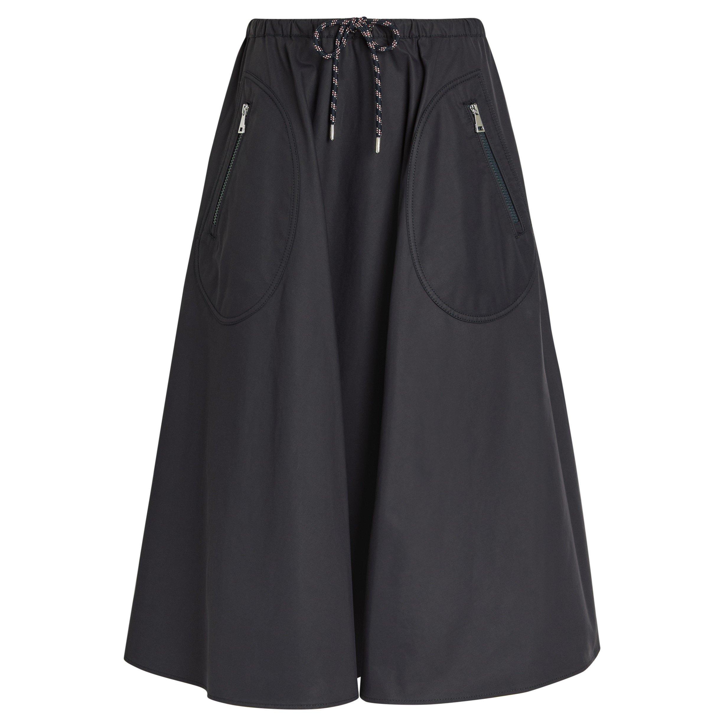 NAVY - Moncler - Women's Cotton Midi Skirt - 1