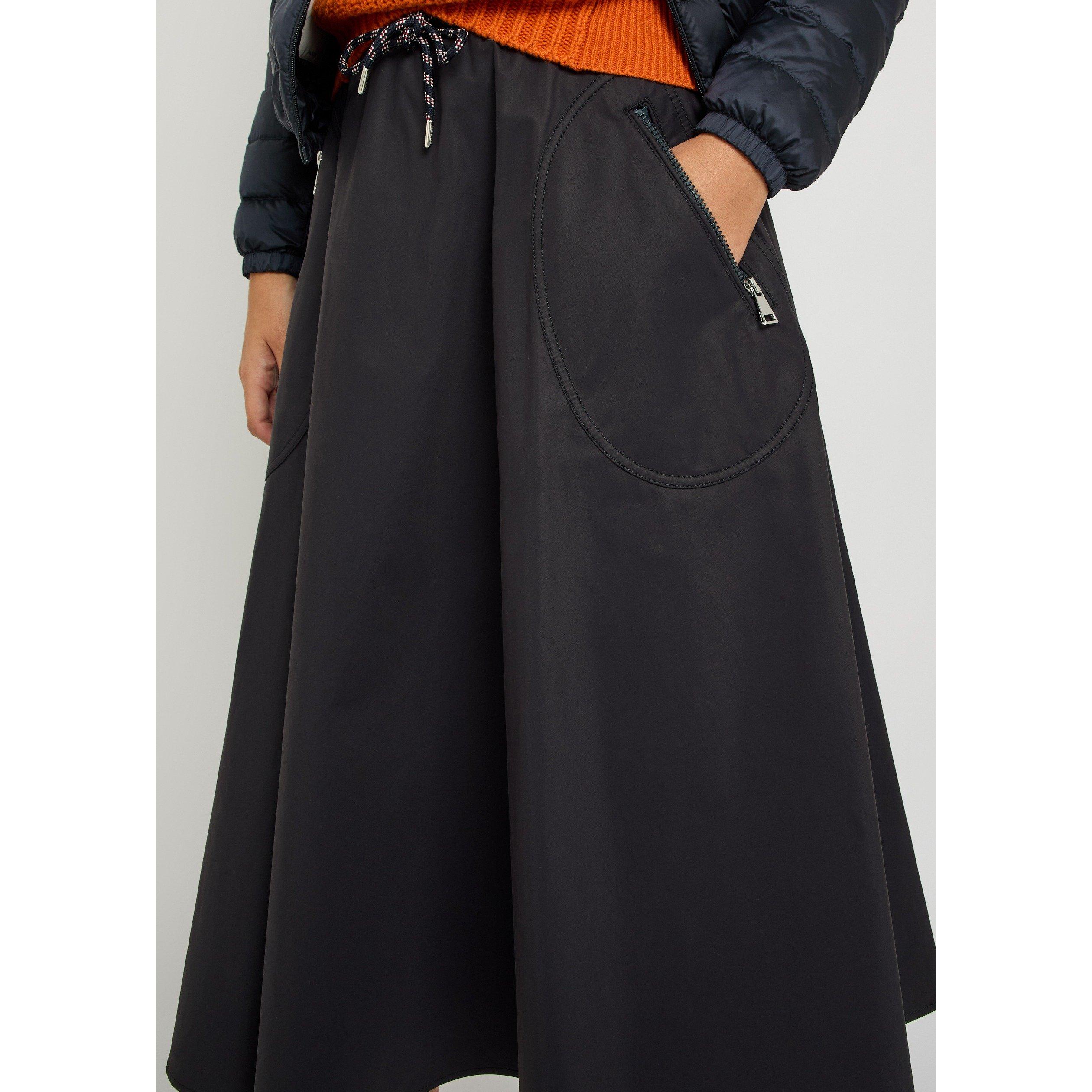 NAVY - Moncler - Women's Cotton Midi Skirt - 4