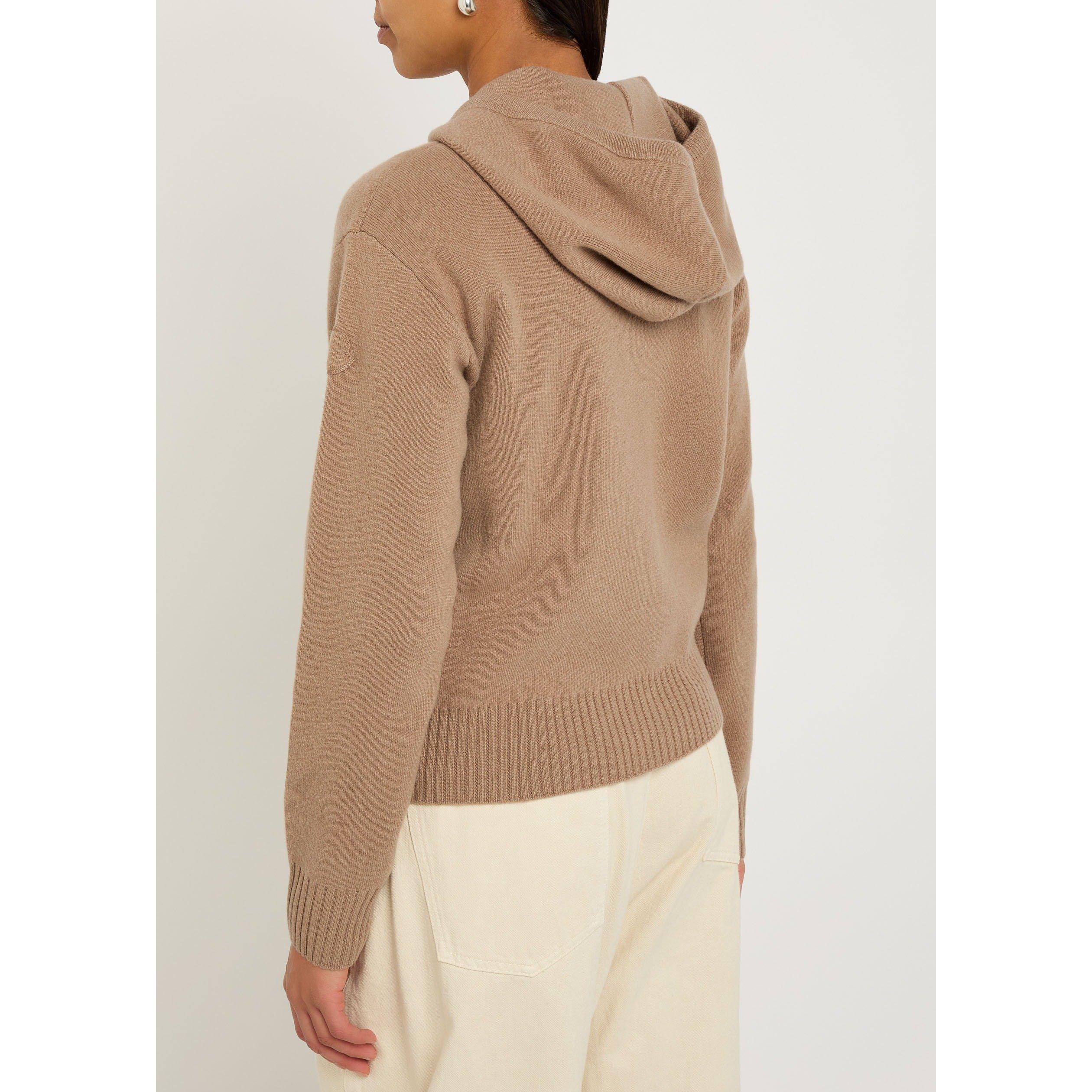 CREAM - Moncler - Women's Wool and Cashmere-Blend Cardigan - 3