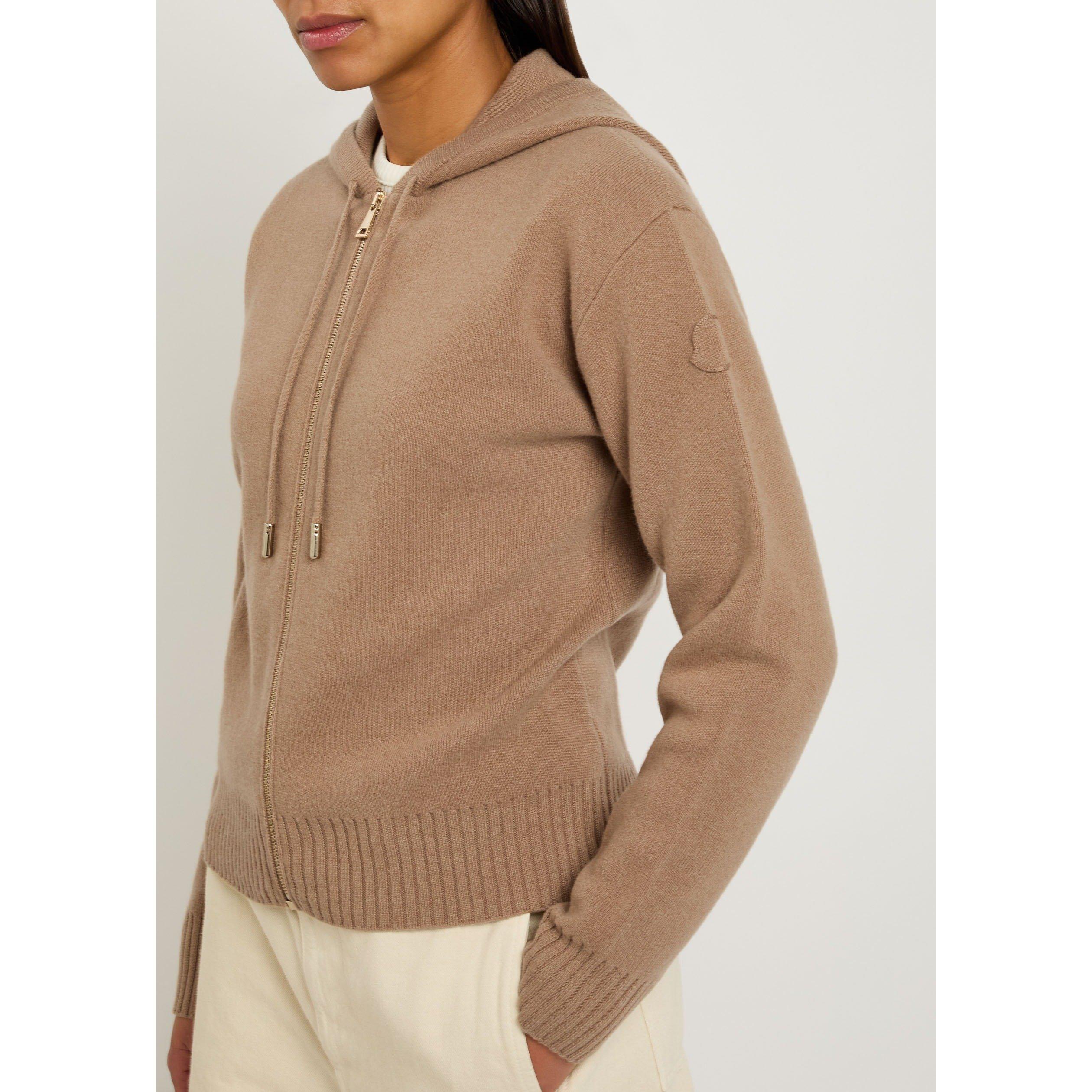 CREAM - Moncler - Women's Wool and Cashmere-Blend Cardigan - 4