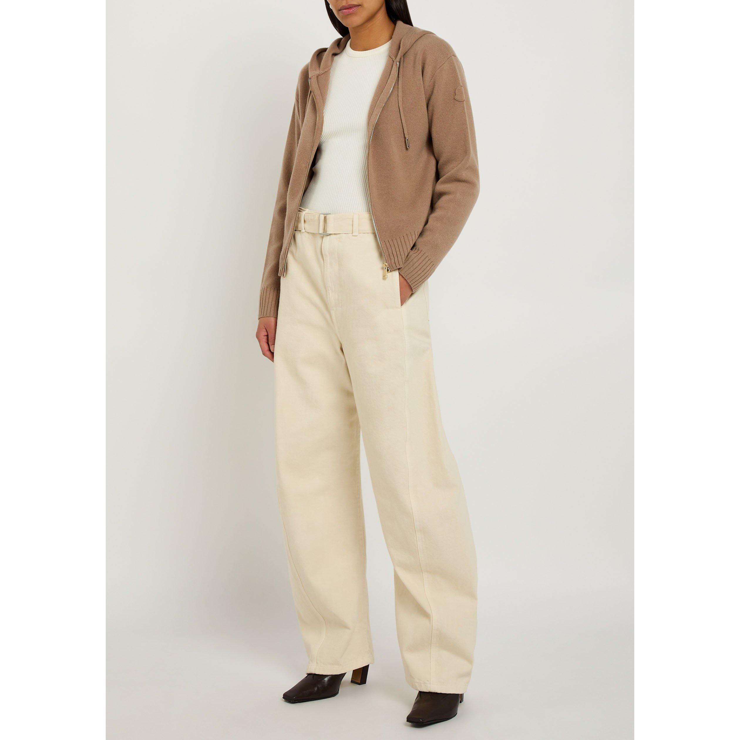 CREAM - Moncler - Women's Wool and Cashmere-Blend Cardigan - 5