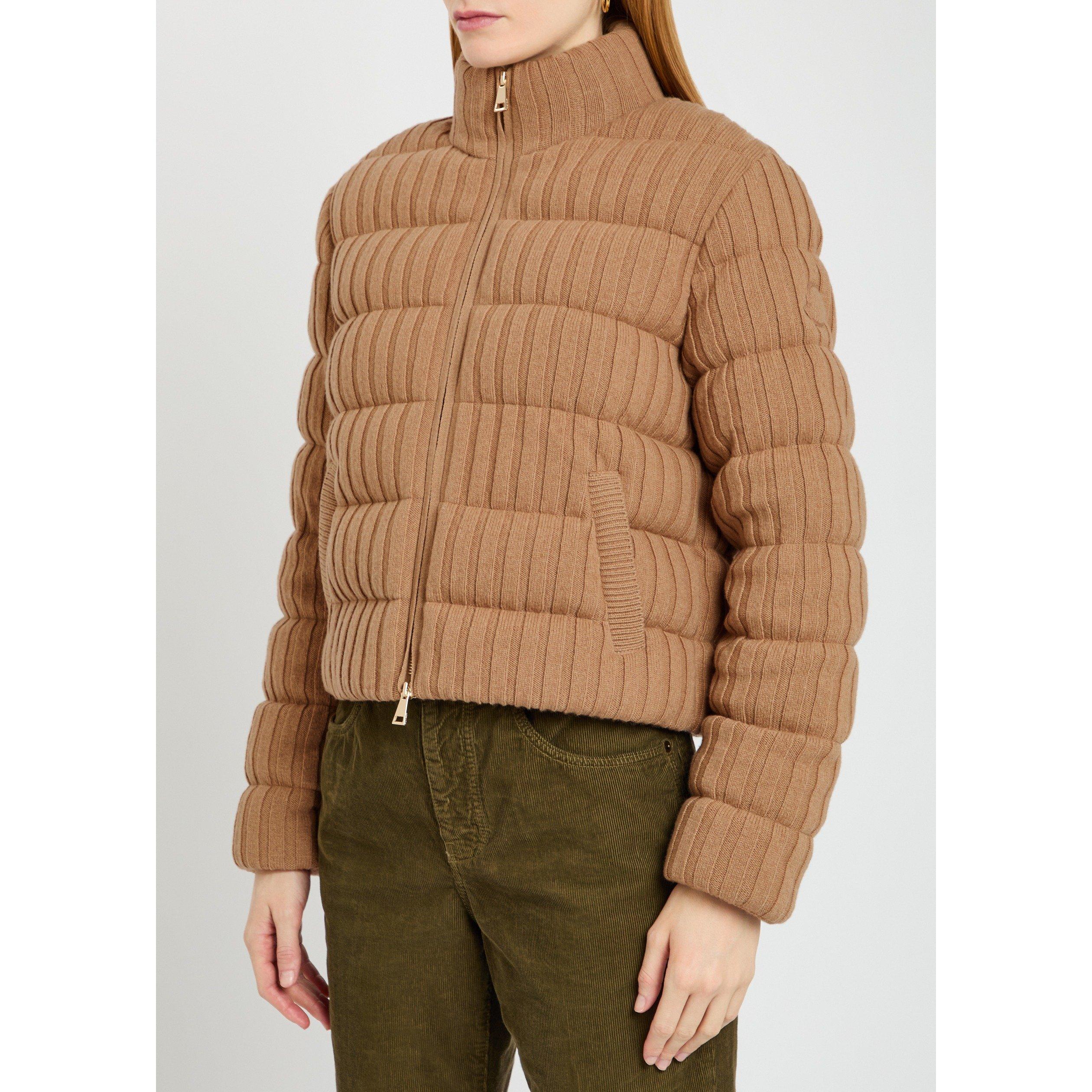 BEIGE - Moncler - Women's Wool Cashmere Oversized-Fit Cardigan - 2