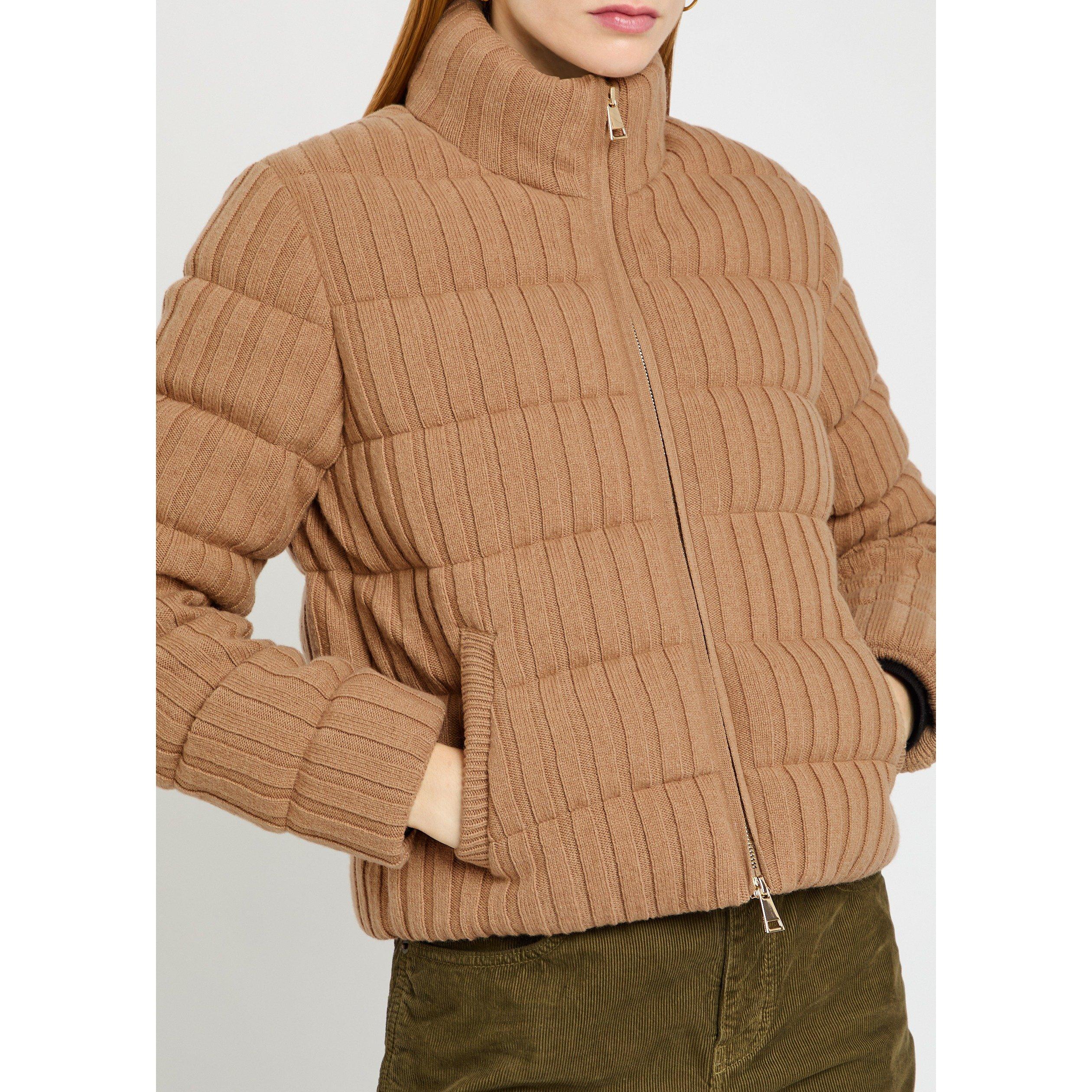 BEIGE - Moncler - Women's Wool Cashmere Oversized-Fit Cardigan - 4