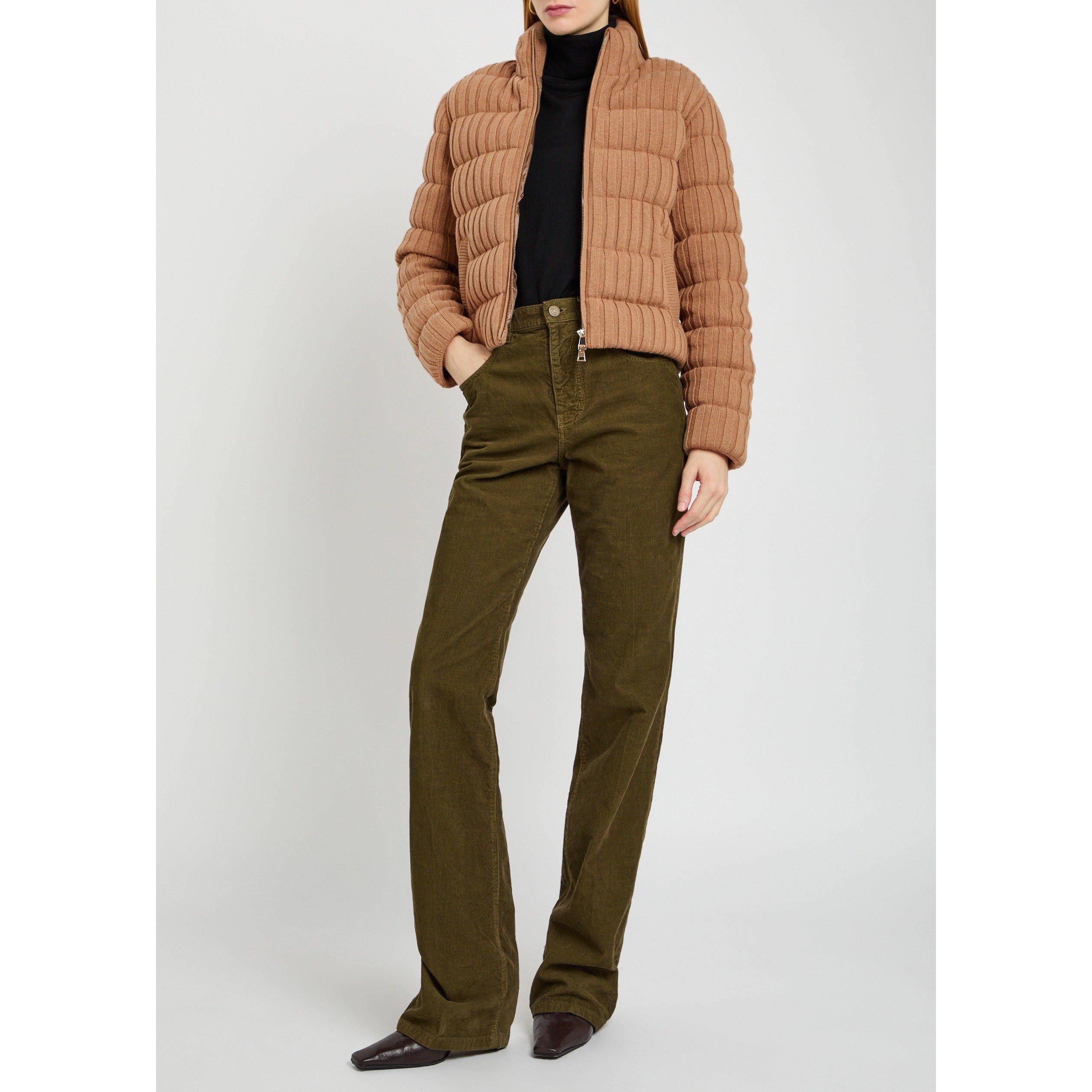 BEIGE - Moncler - Women's Wool Cashmere Oversized-Fit Cardigan - 5