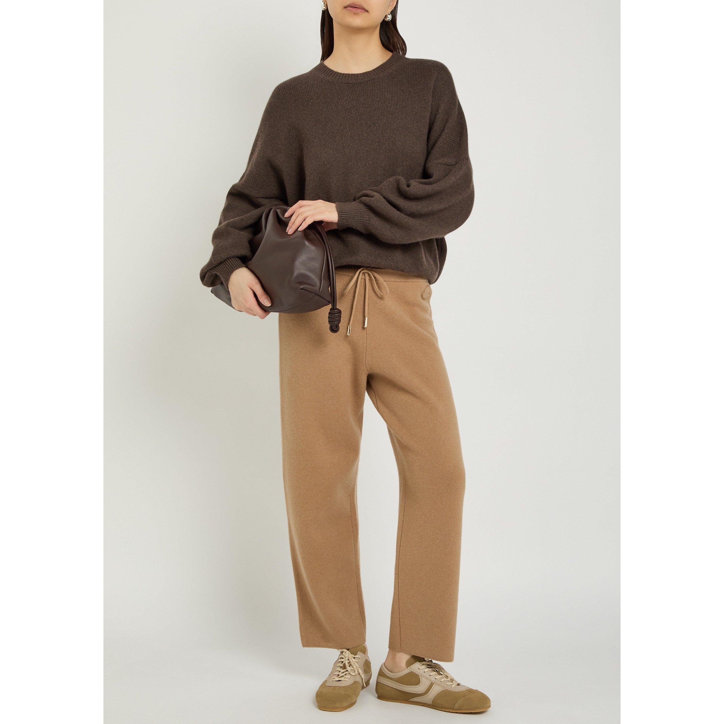 BEIGE - Moncler - Women's Wool-Cashmere Knitted Trousers - 5