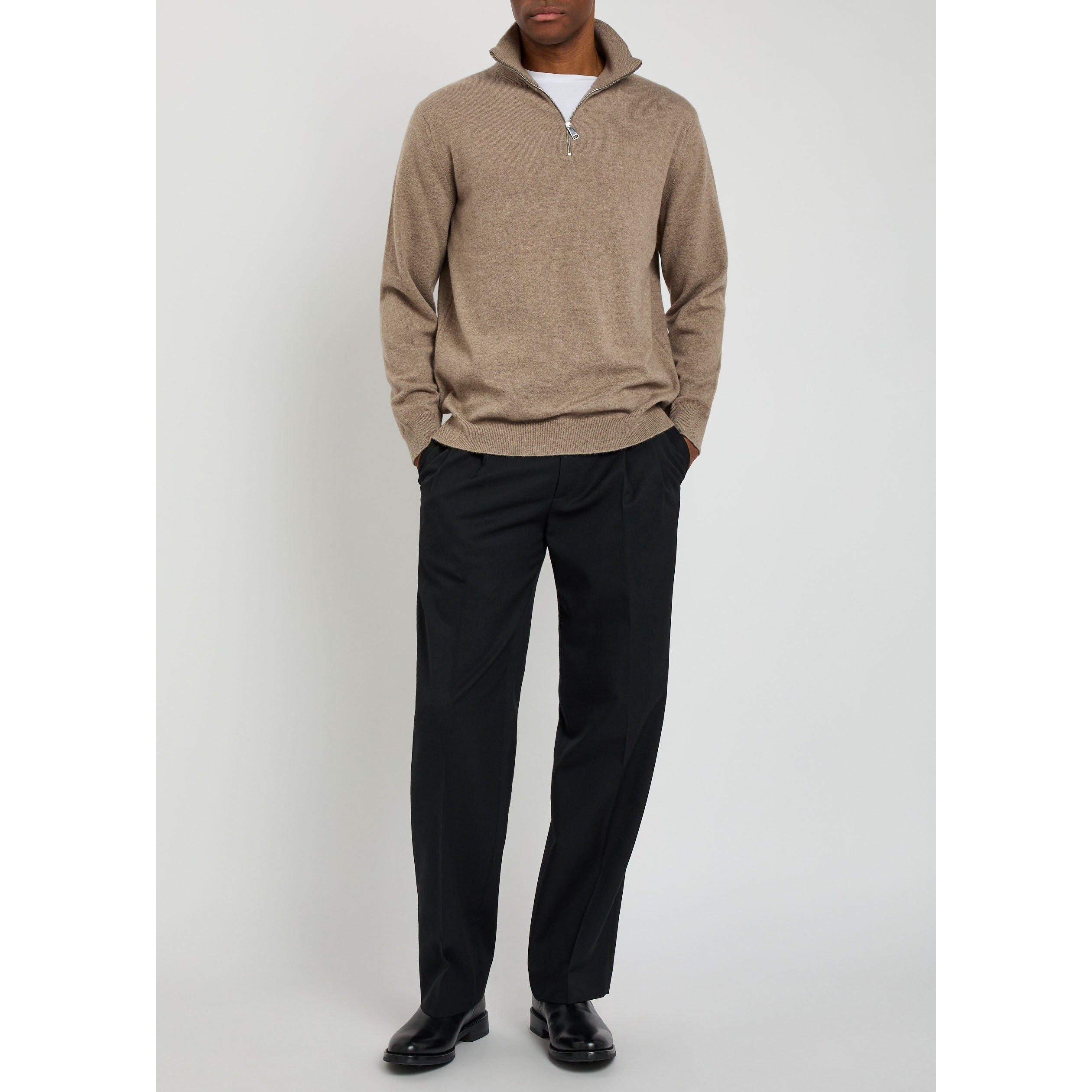 BROWN - Begg Scotland - BXC HERIOT 1/4 ZIP KNIT - 5