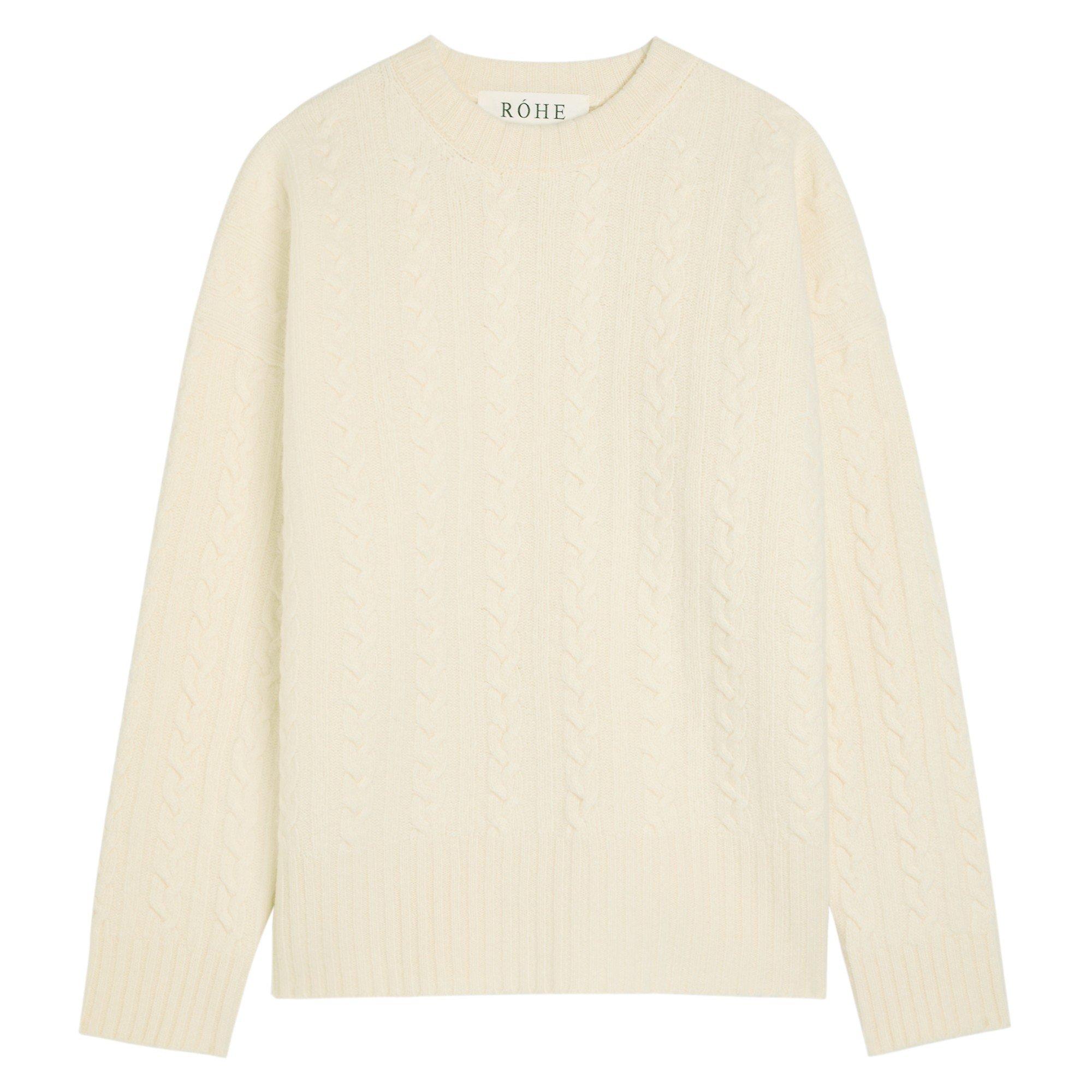 OFF WHITE - Rohe - Cable knit jumper