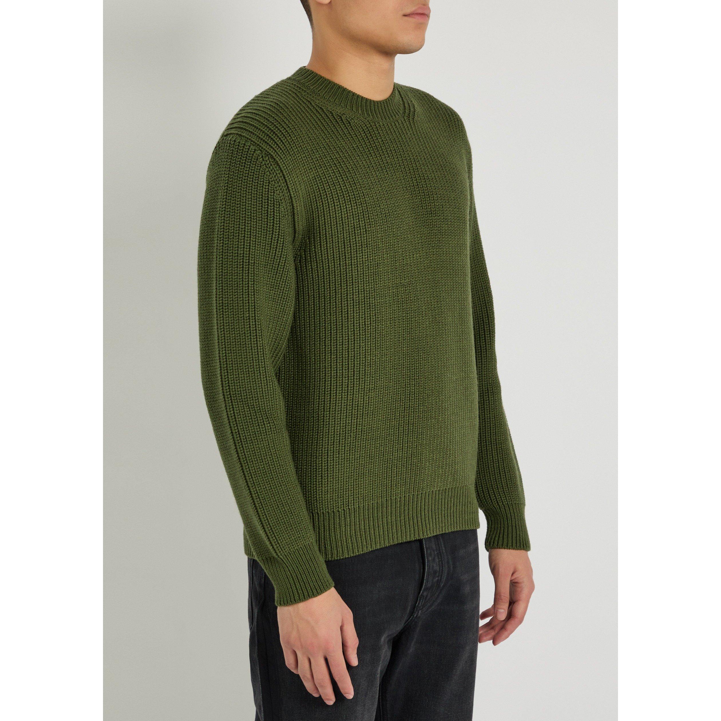 OLIVE - Tom Ford - TF MERINO HALF CARDIGAN STITCH - 2