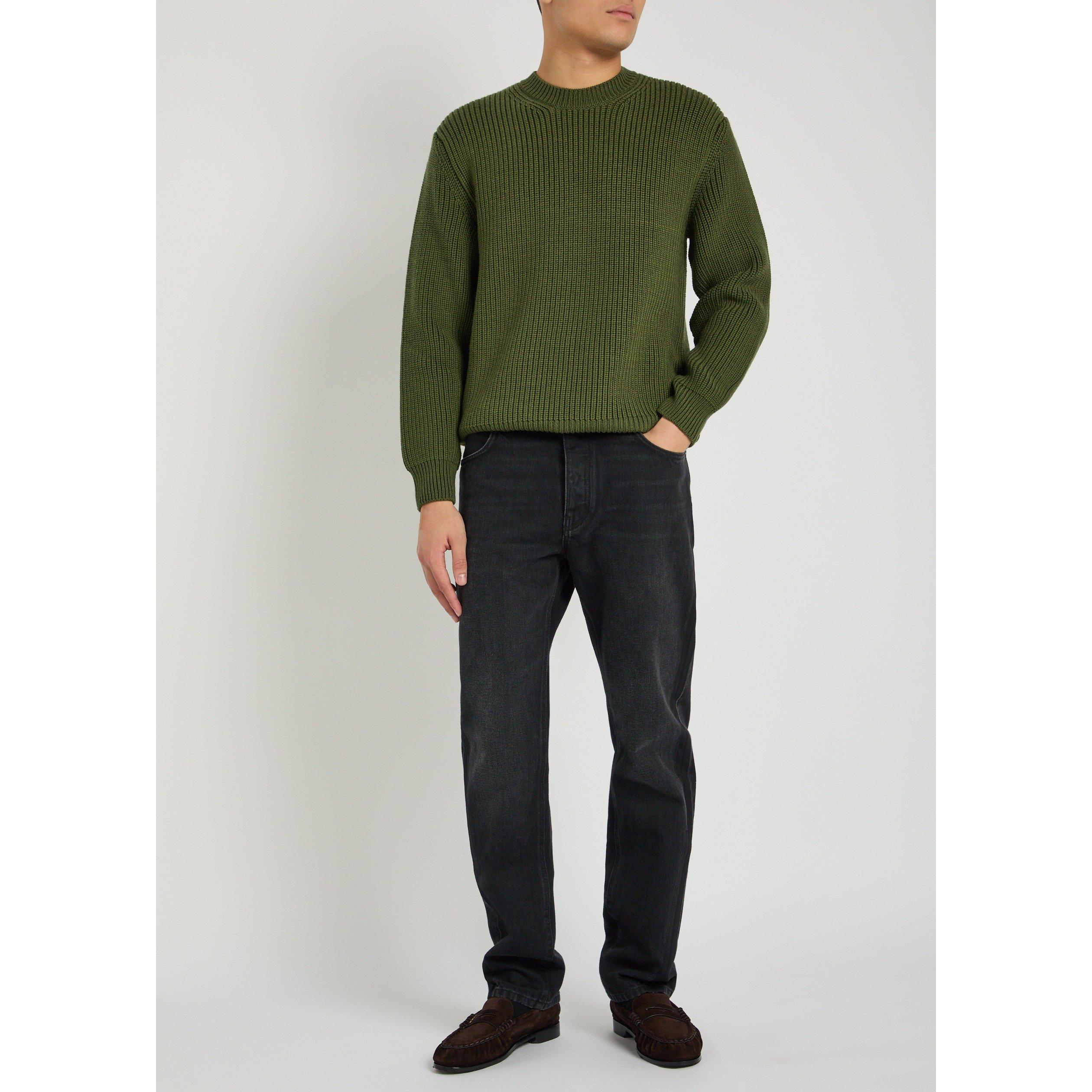 OLIVE - Tom Ford - TF MERINO HALF CARDIGAN STITCH - 5