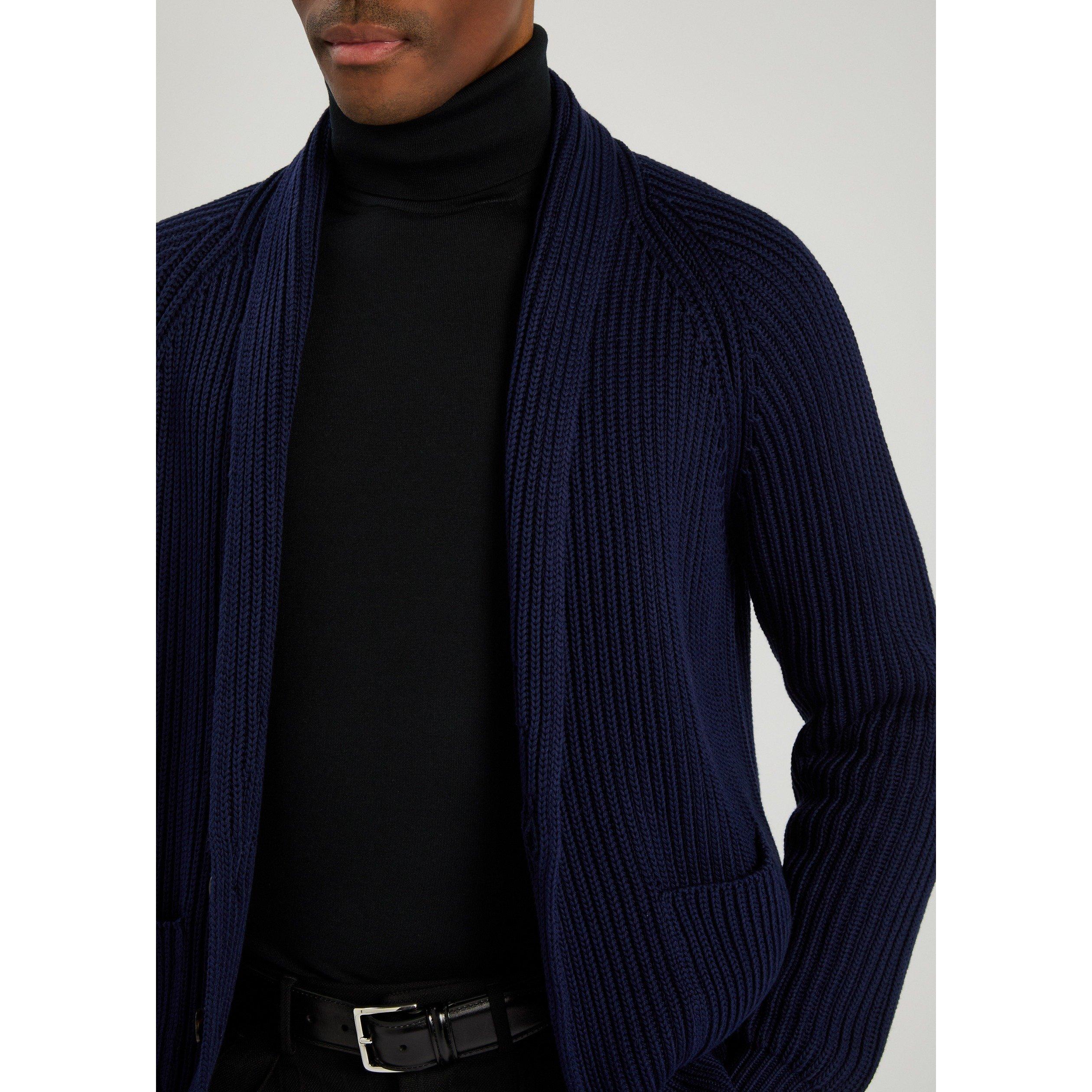 BLACK - Tom Ford - Men's Wool Slim-Fit Roll-Neck Jumper - 4