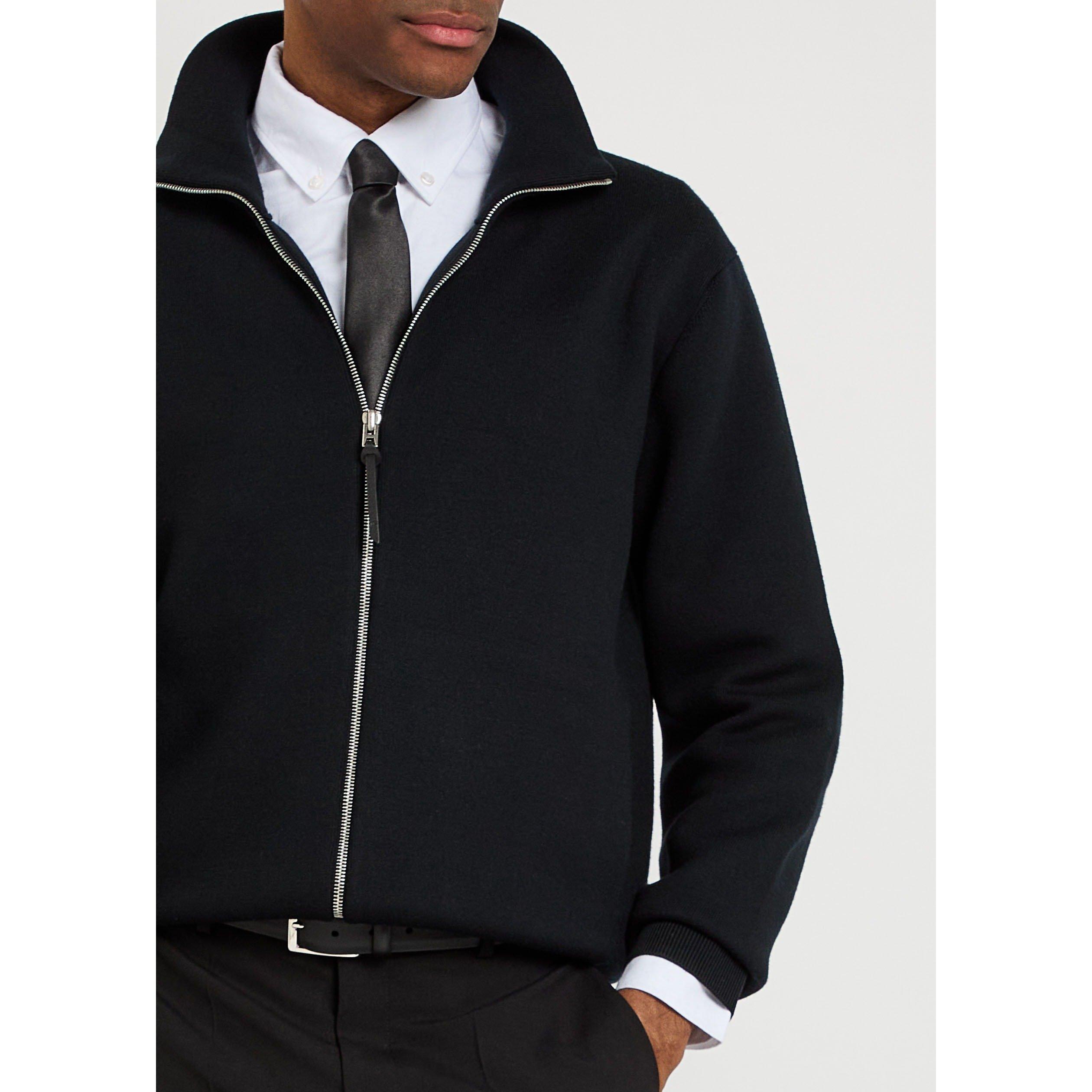 BLACK - Tom Ford - TF DOULE FACE WOOL FULL ZIP - 4