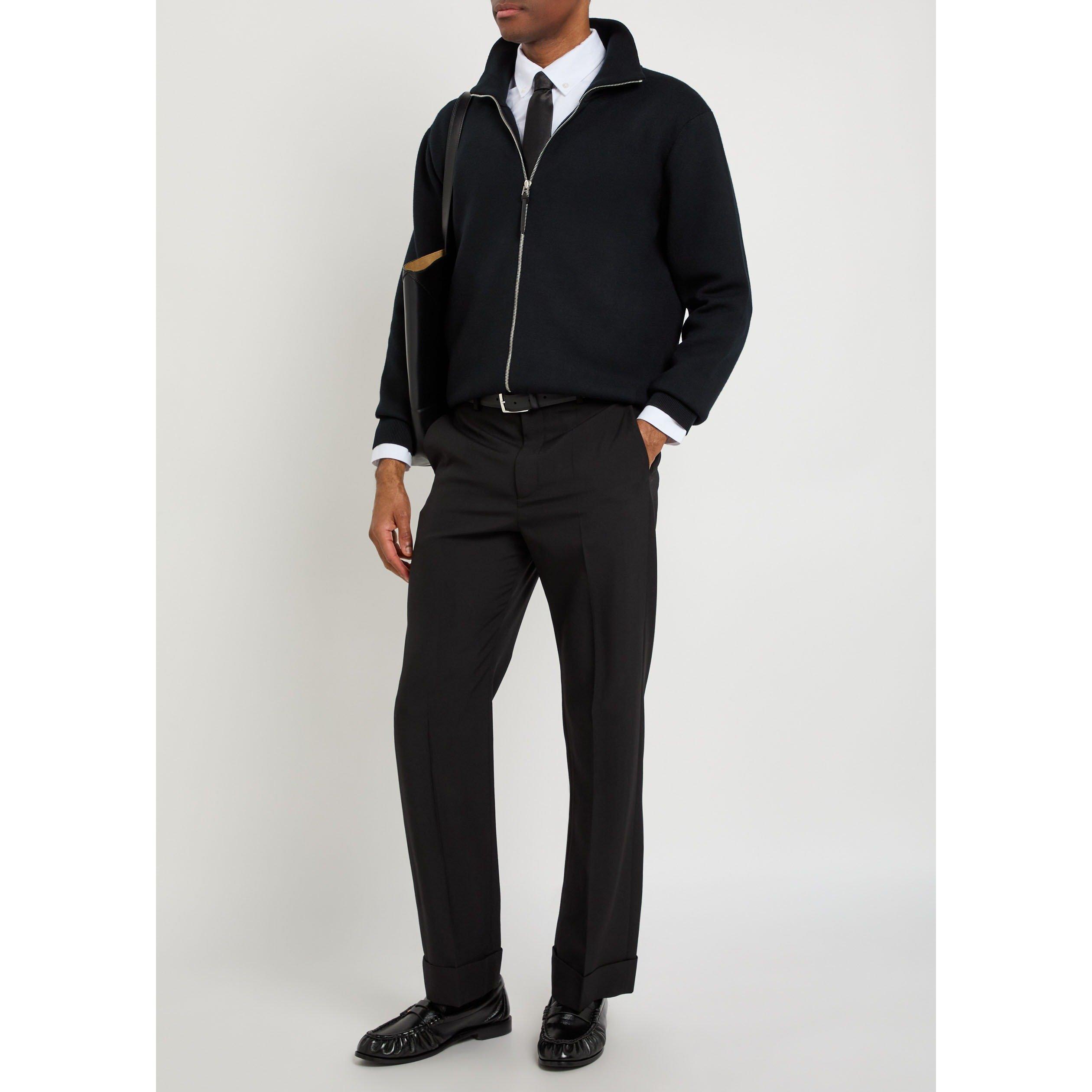 BLACK - Tom Ford - TF DOULE FACE WOOL FULL ZIP - 5