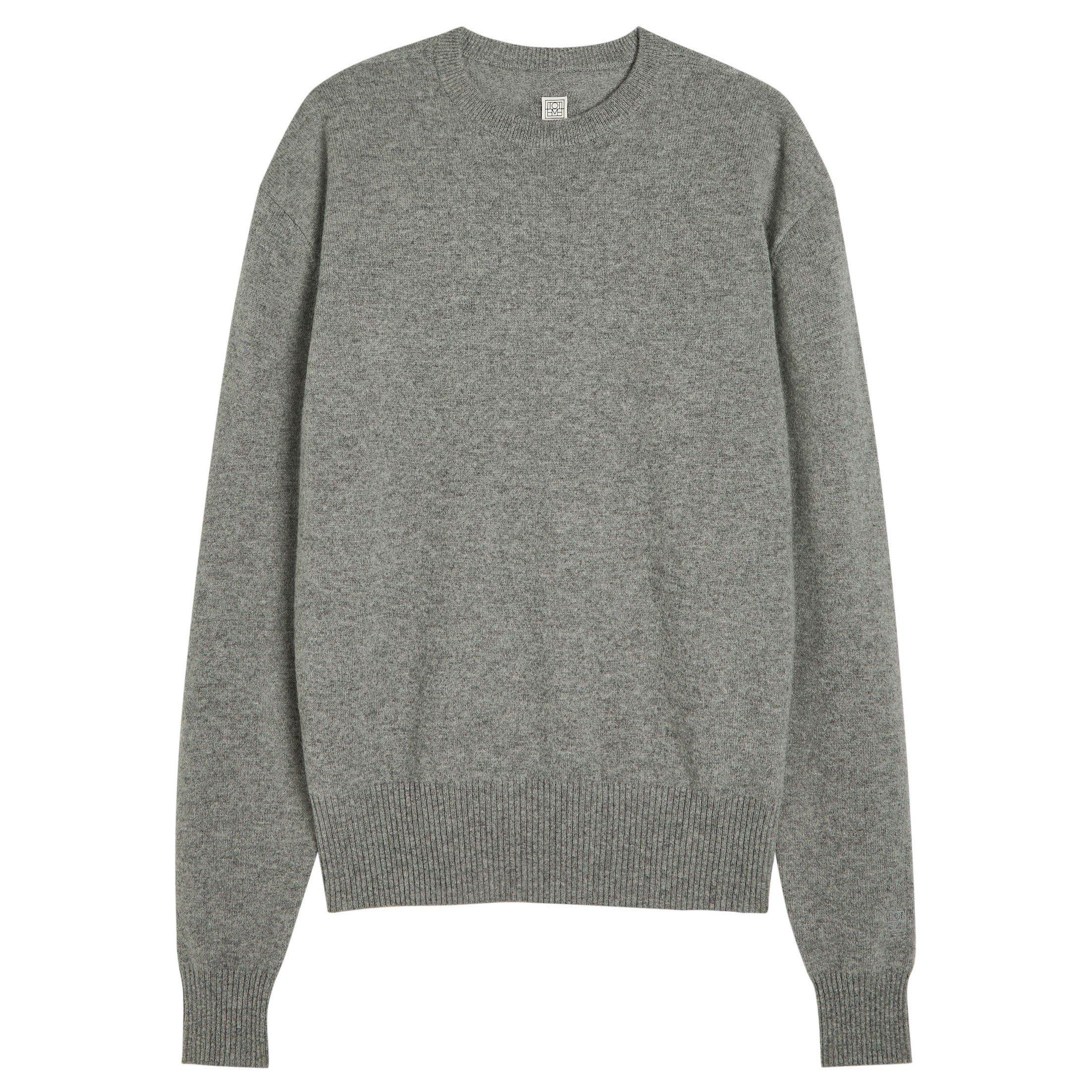 GREY - Toteme - Classic cashmere crew knit - 1