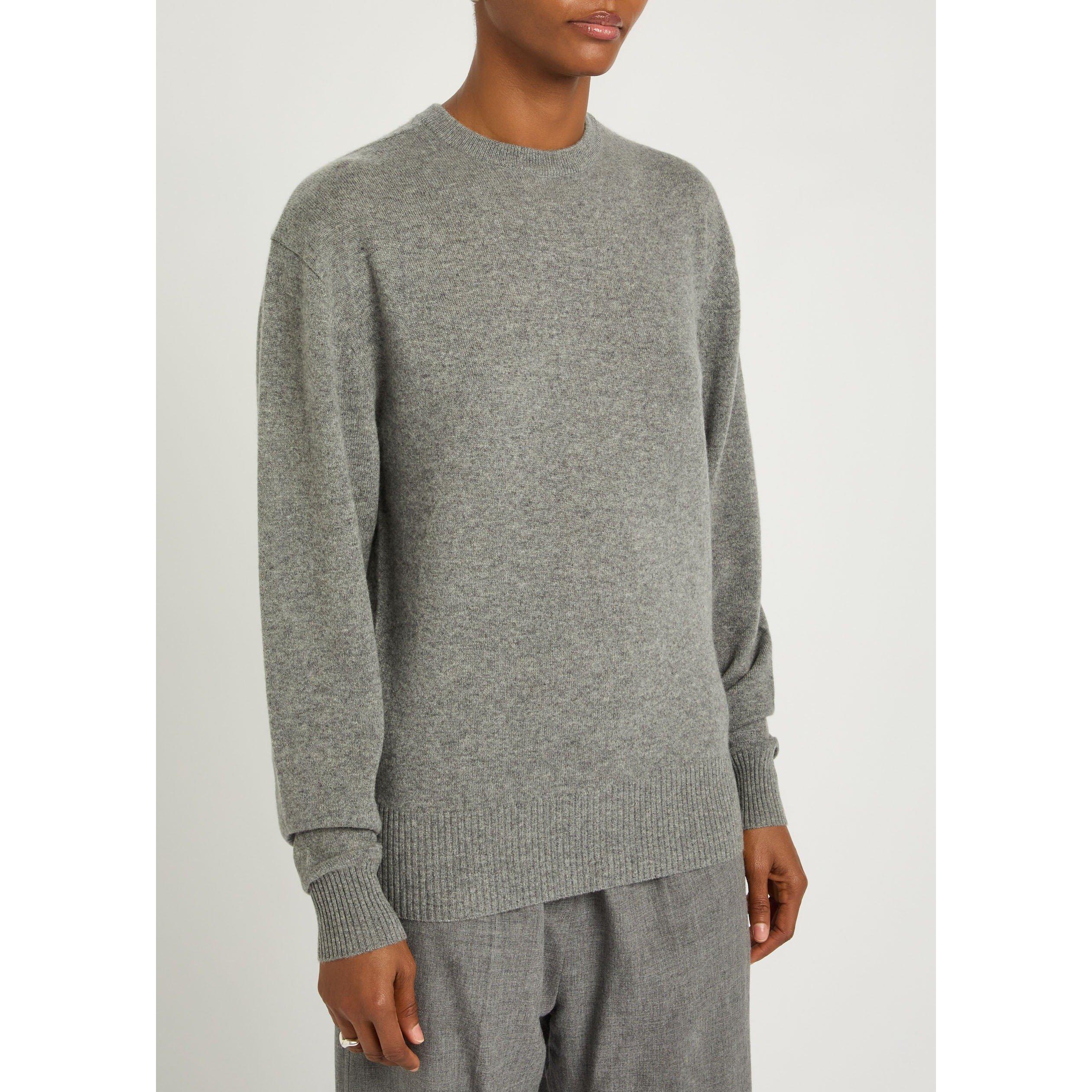 GREY - Toteme - Classic cashmere crew knit - 2