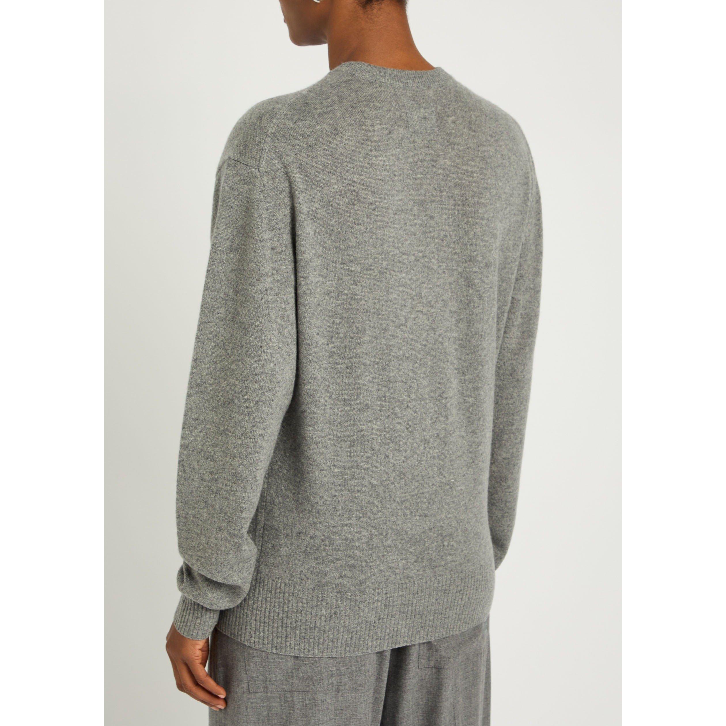 GREY - Toteme - Classic cashmere crew knit - 3