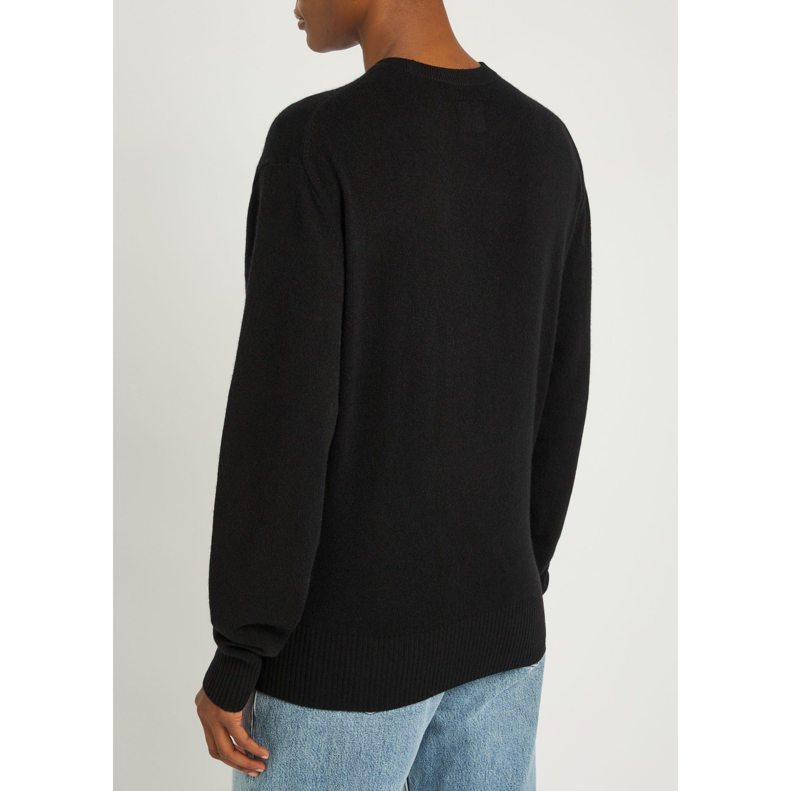 BLACK - Toteme - Classic cashmere crew knit - 3