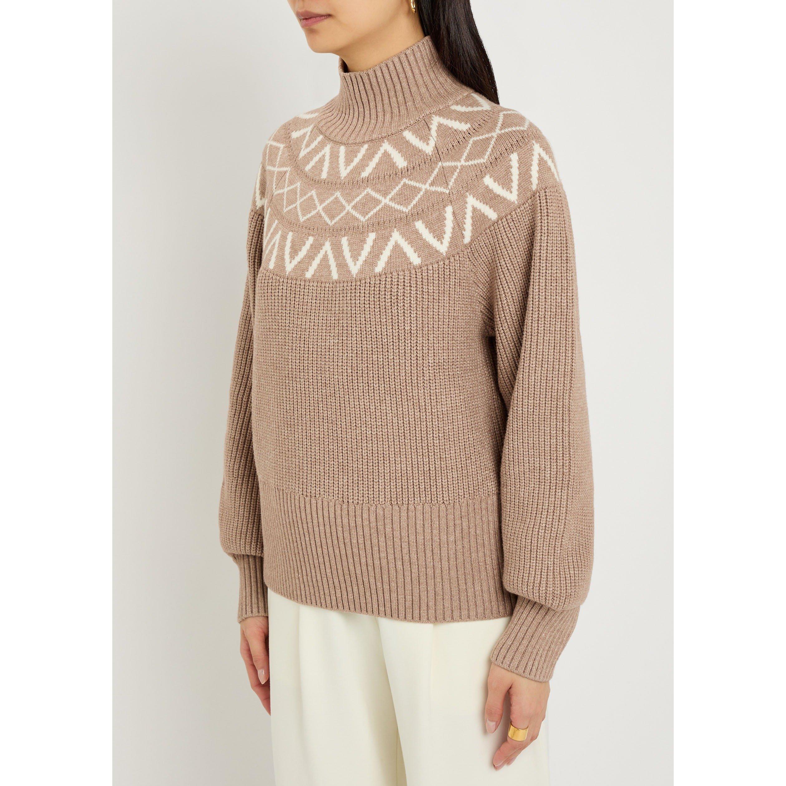 BROWN AND OTHER - Varley - K Marcie Fairisle Yoke Knit - 2