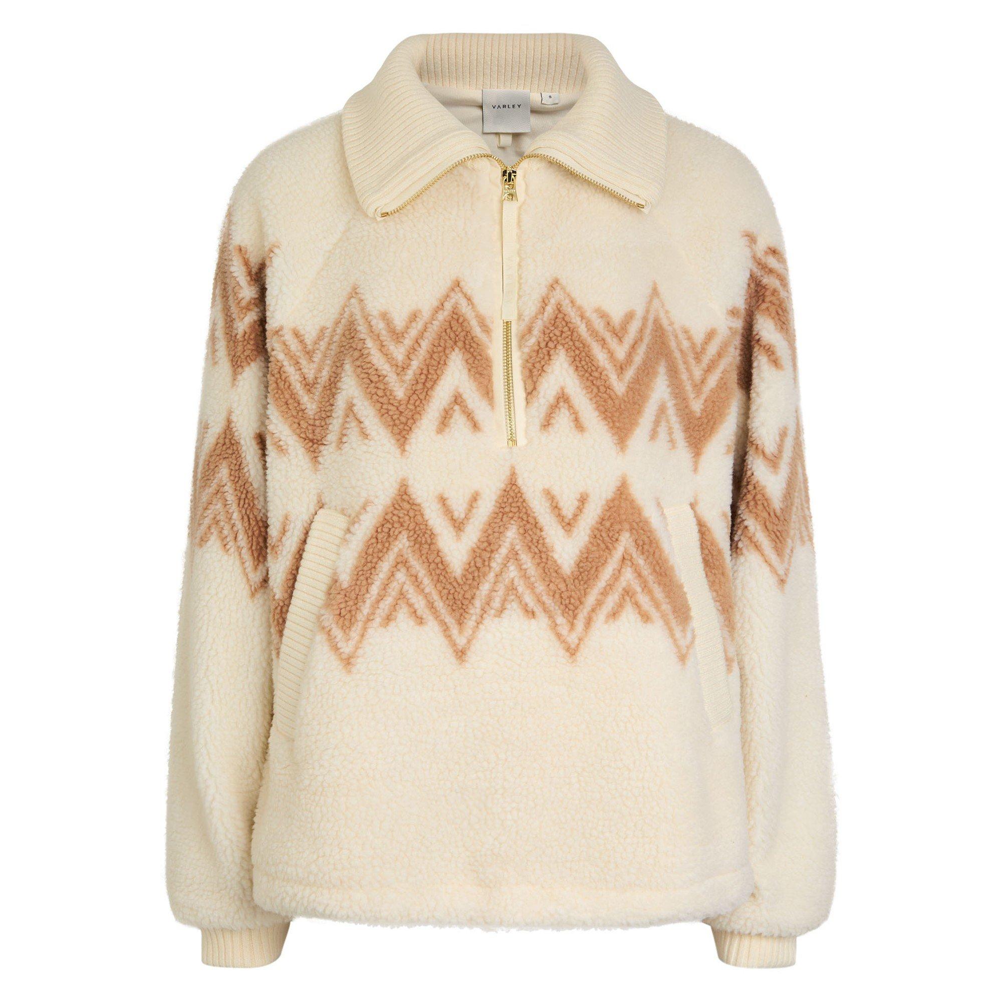 WHITE AND OTHER - Varley - SW Hendrik Half Zip Sherpa