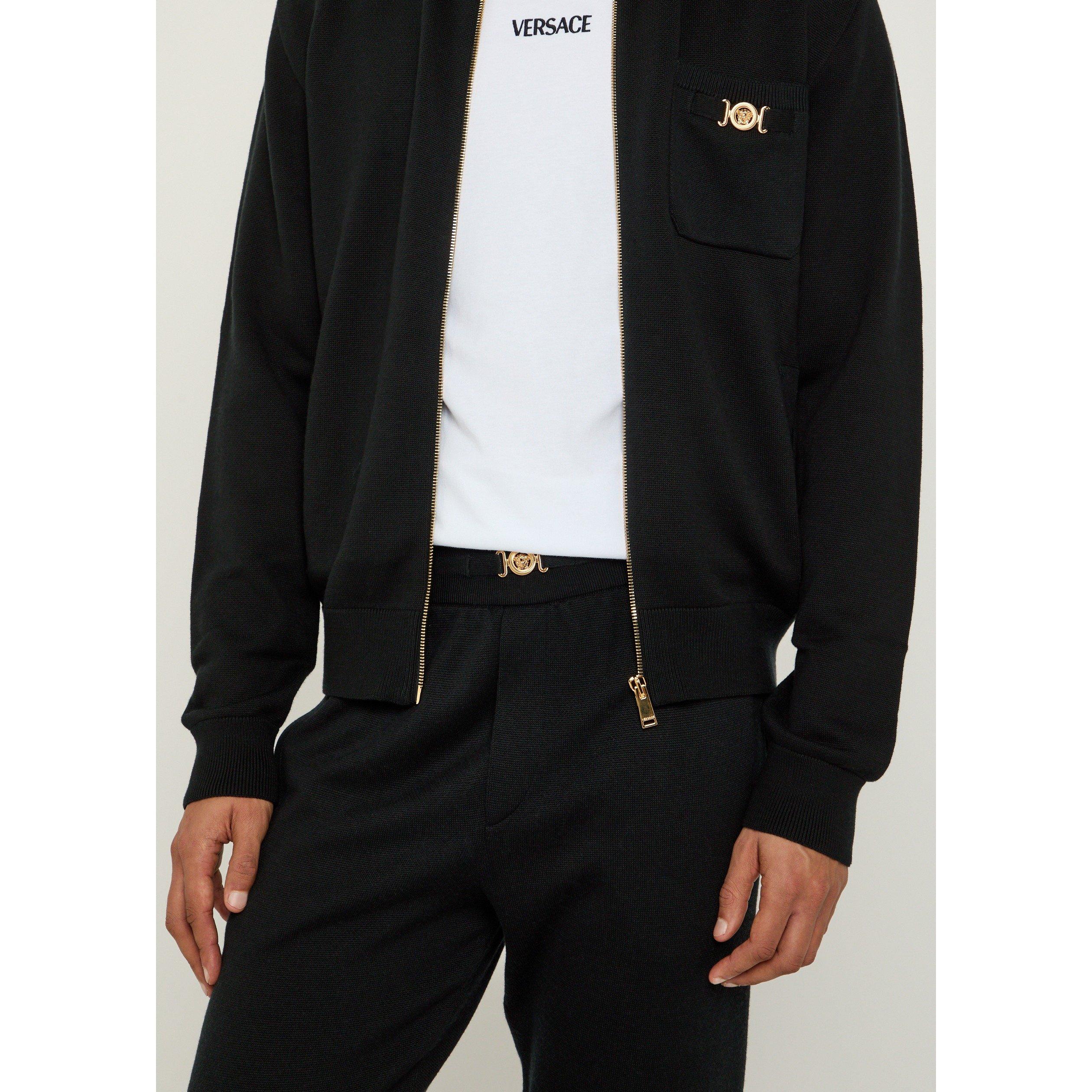 BLACK - Versace - VER COTTON CASHMERE  LOUNGE PA - 4