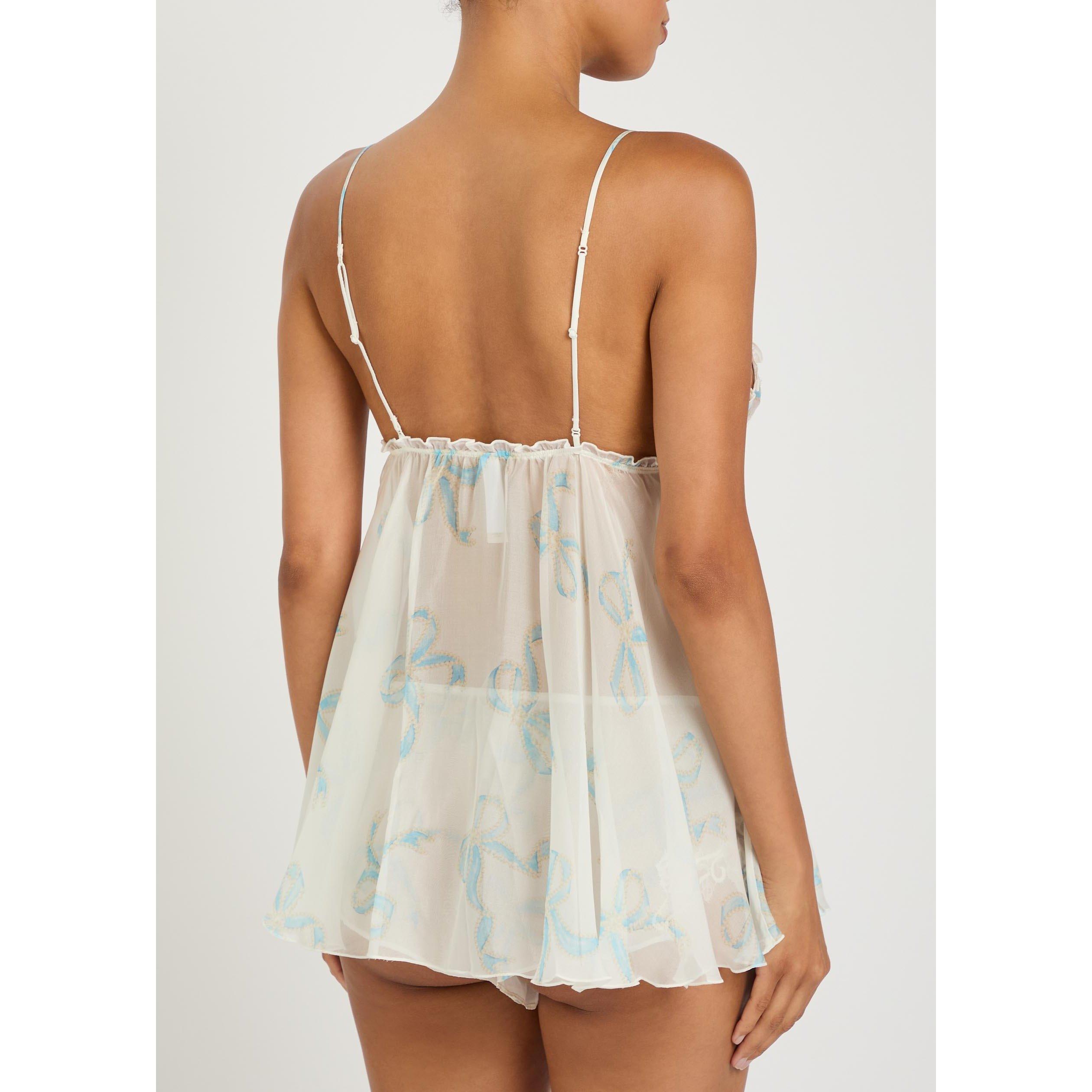 IVORY - SKIMS - Women's Romance Silk V-Neck Chemise - 3