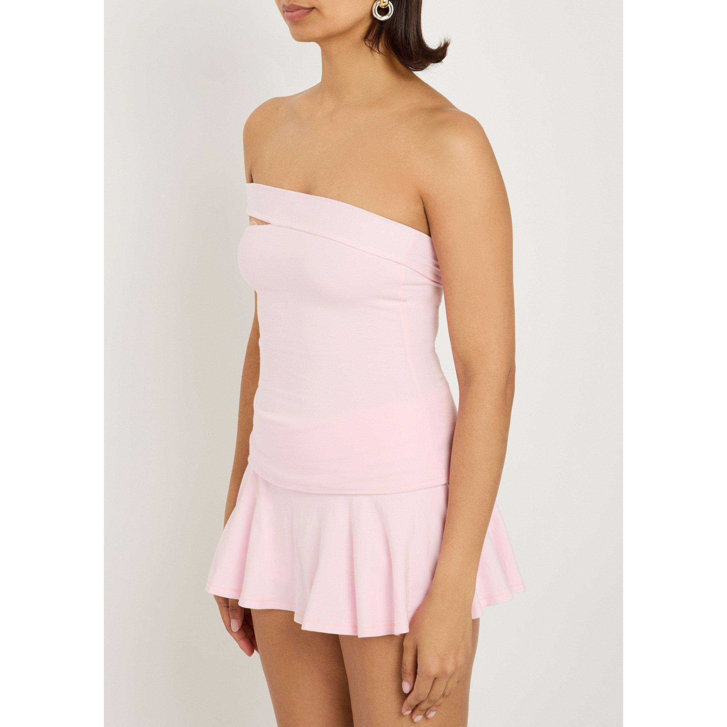 PINK - SKIMS - COTT JERSEY ASYMMERTICAL TOP - 2